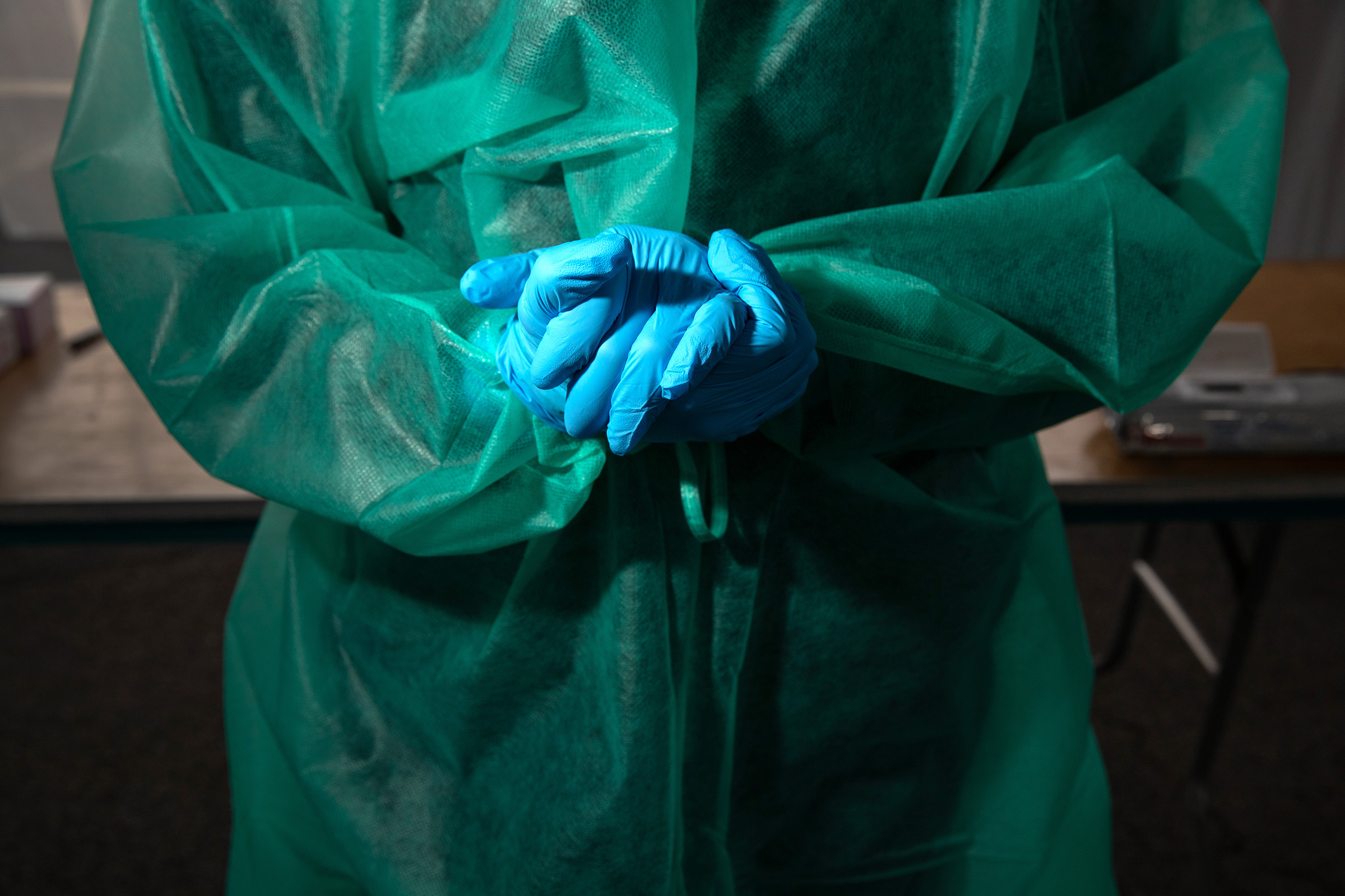 New Yorkers Get Coronavirus Tests At Lehman College In The Bronx