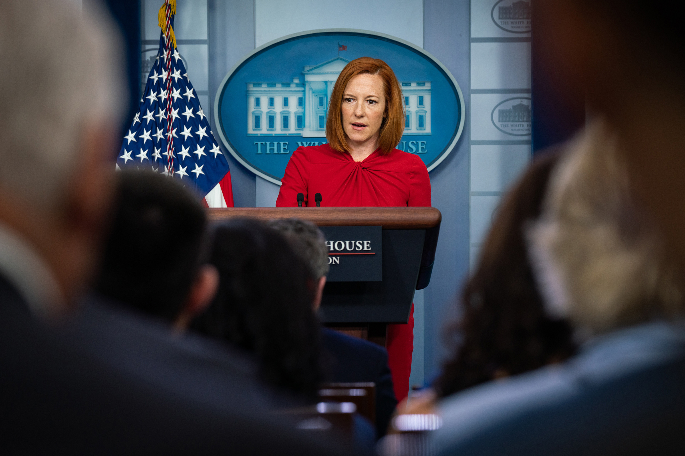 White House Press Secretary Jen Psaki at the White House on July 19