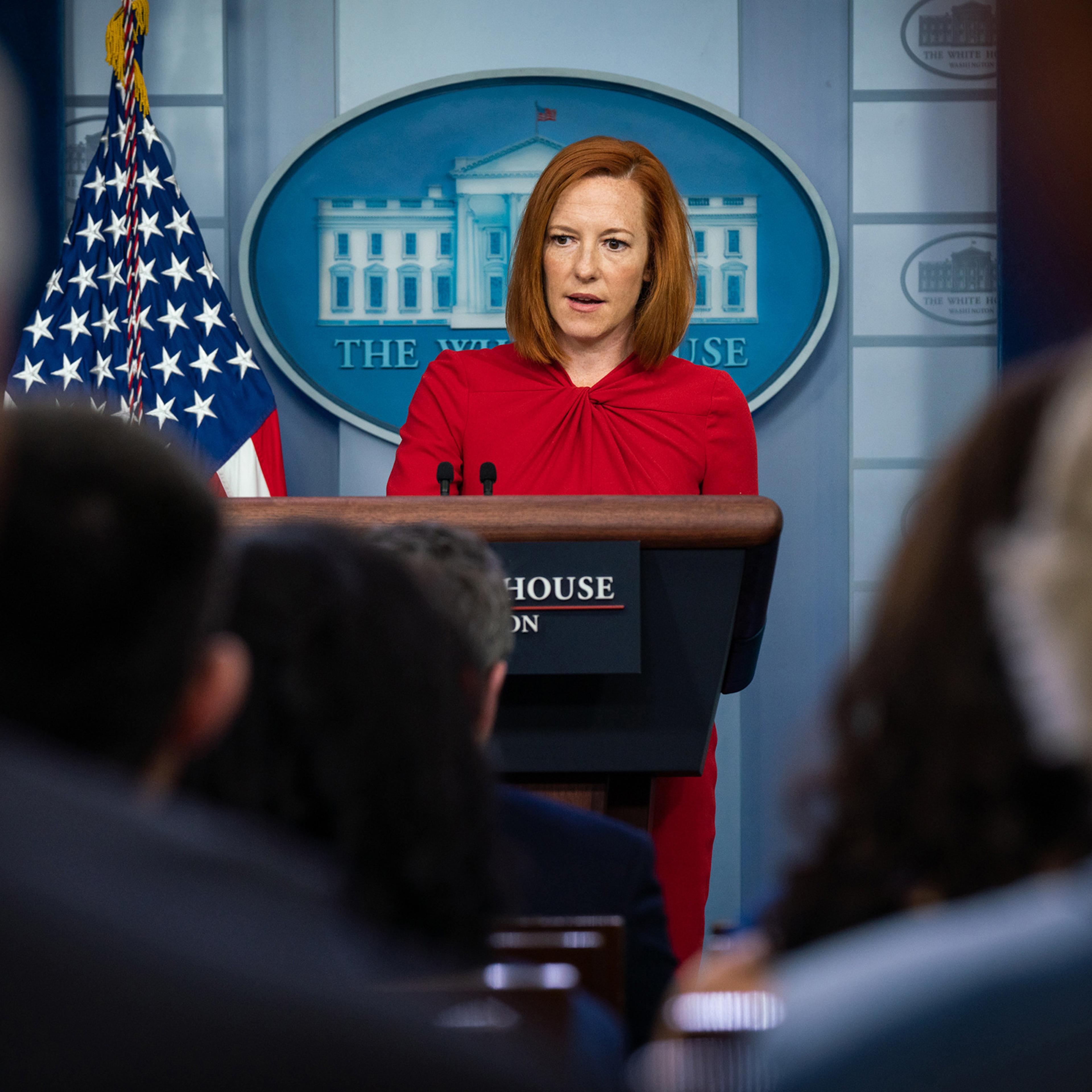 White House Press Secretary Jen Psaki at the White House on July 19
