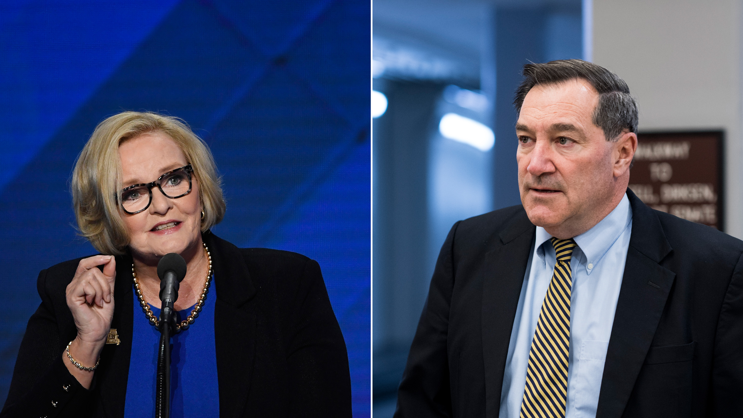 Sen. Claire McCaskill and Sen. Joe Donnelly