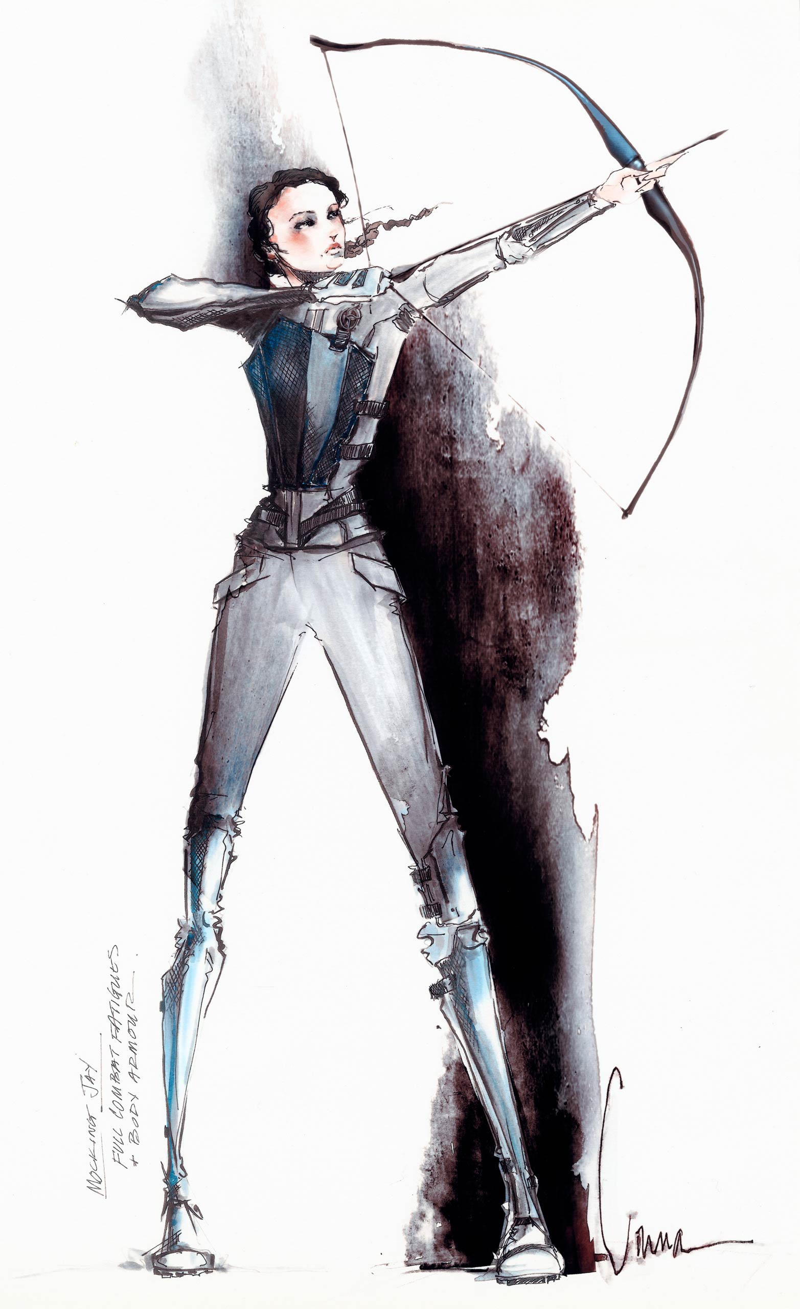 Hunger Games: Mockingjay Sketches of the Battle Outfit