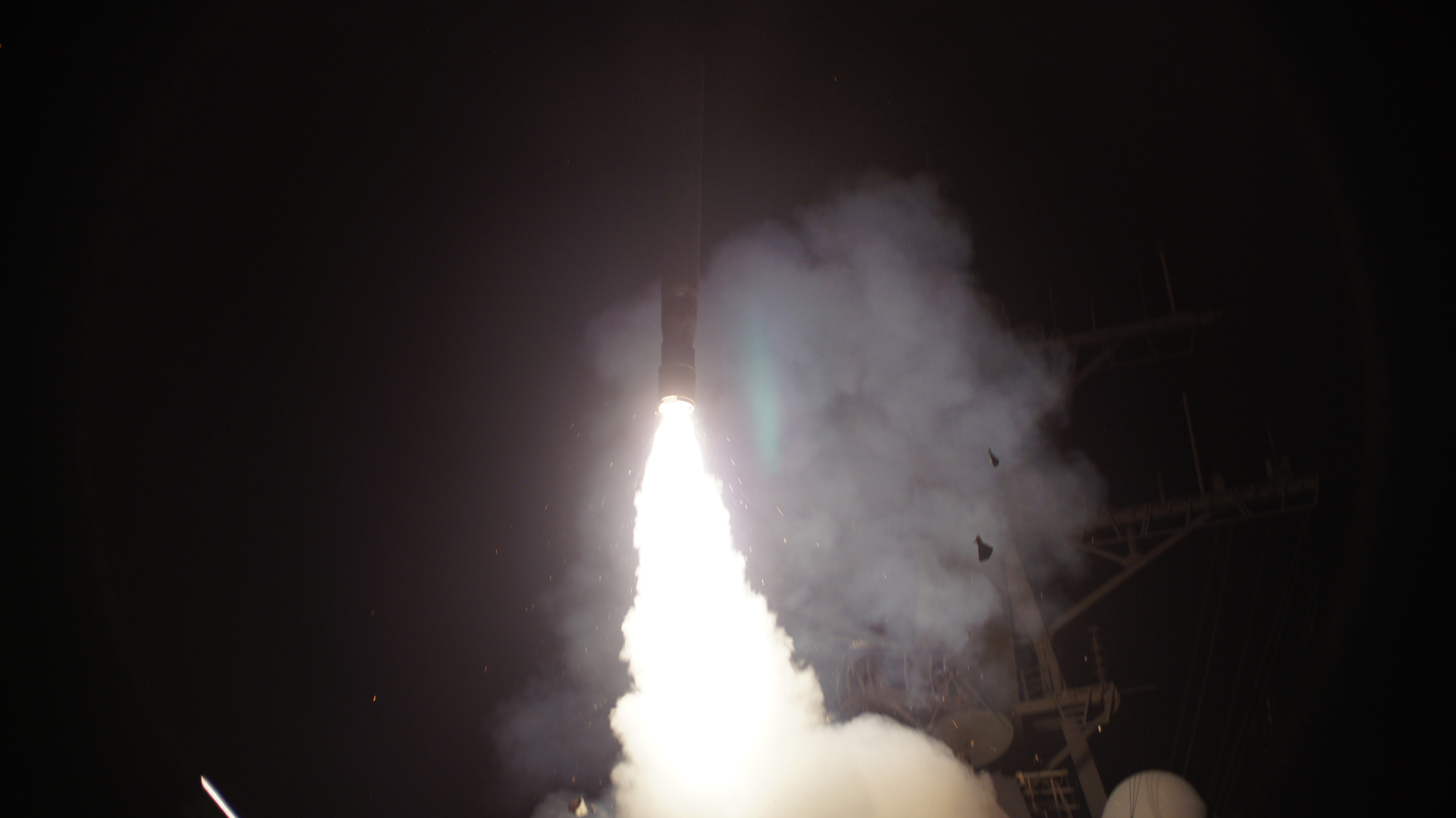 U.S. Navy Targets Gaddafi Military Sites On the Libyan Coast