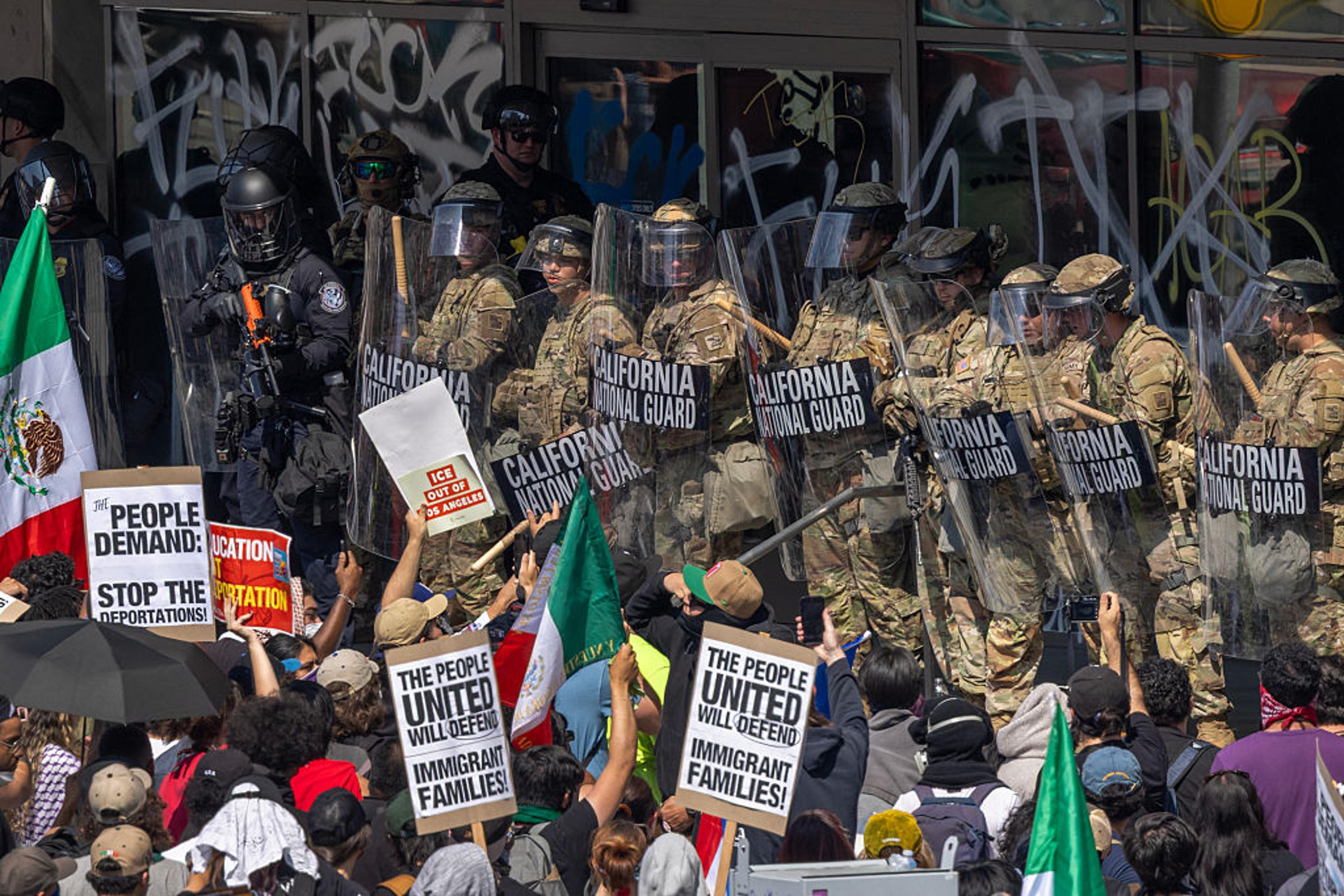 Protests Erupt In L.A. County Sparked By Federal Immigration Raids