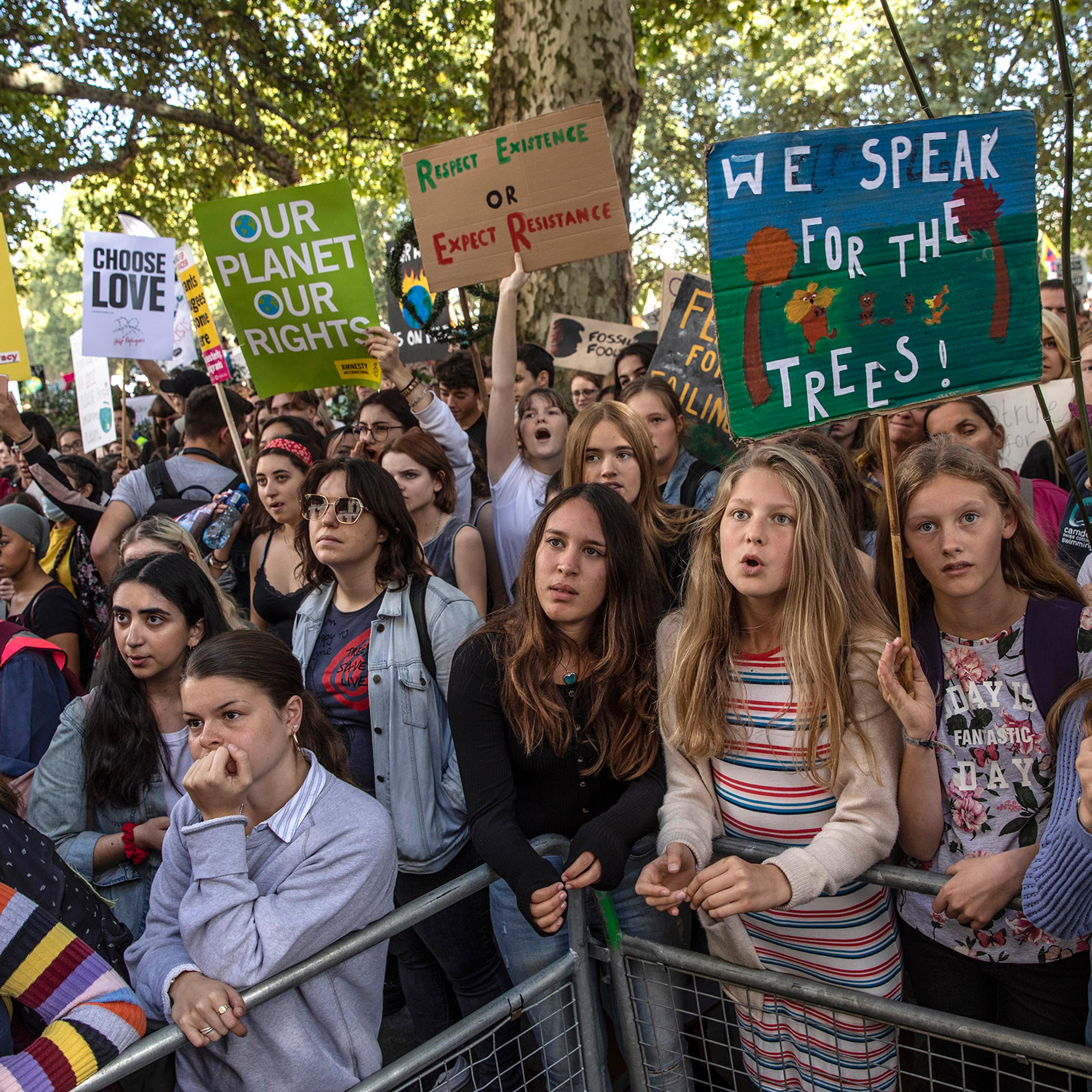 Activists In London Join The Global Climate Strike
