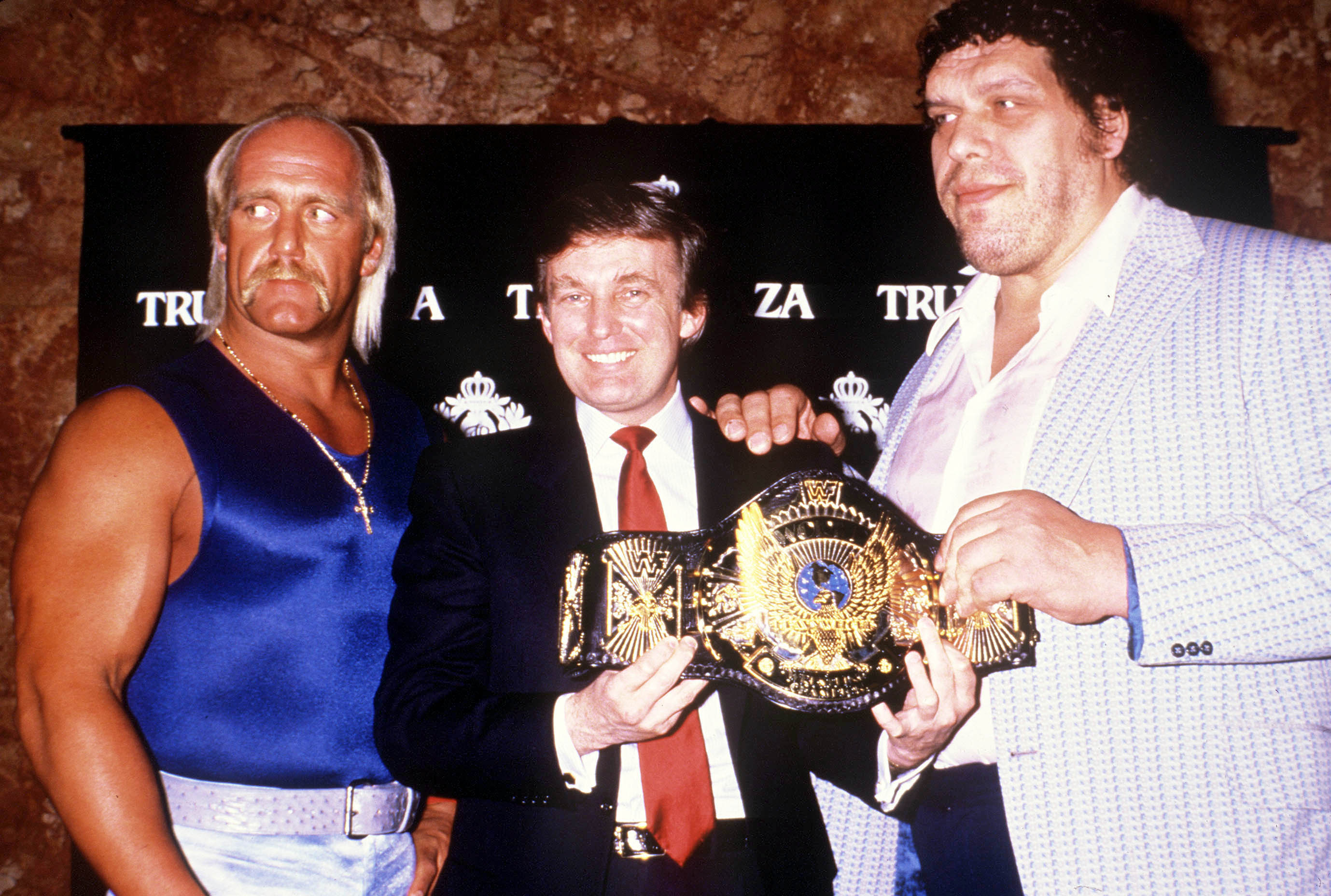 donald trump posing with celebrities