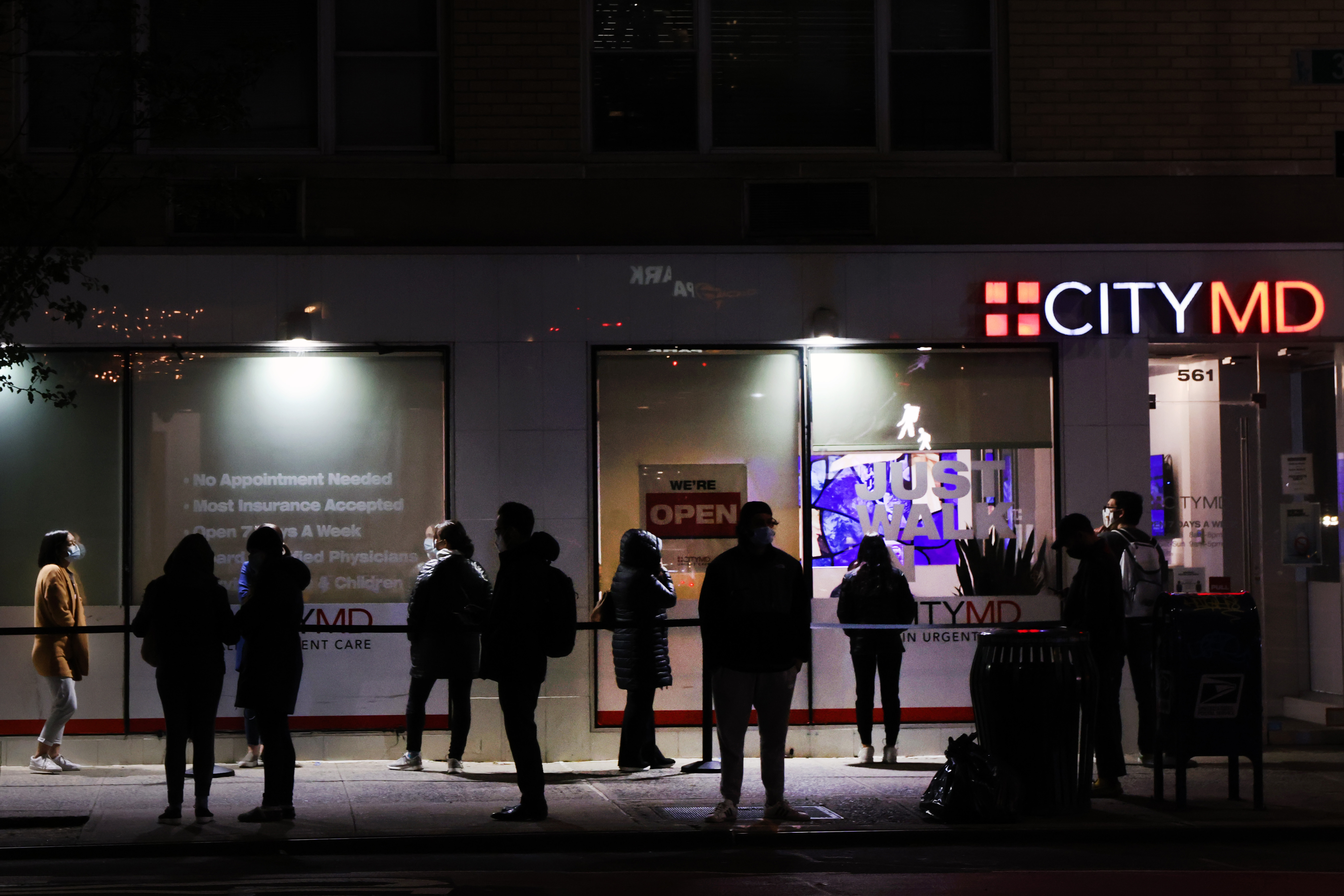 New York City COVID-19 test line