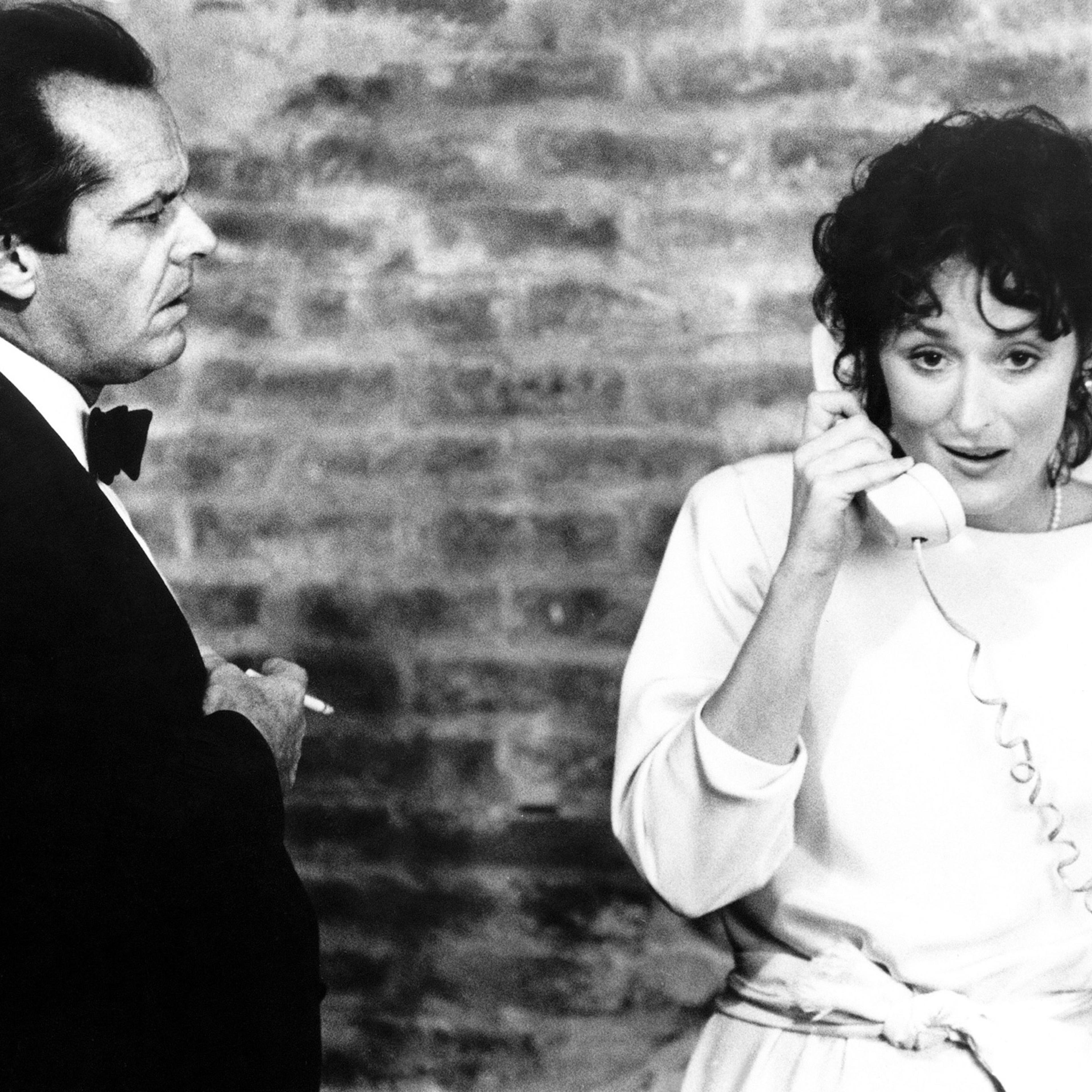 Jack Nicholson, left, and Meryl Streep in Heartburn.