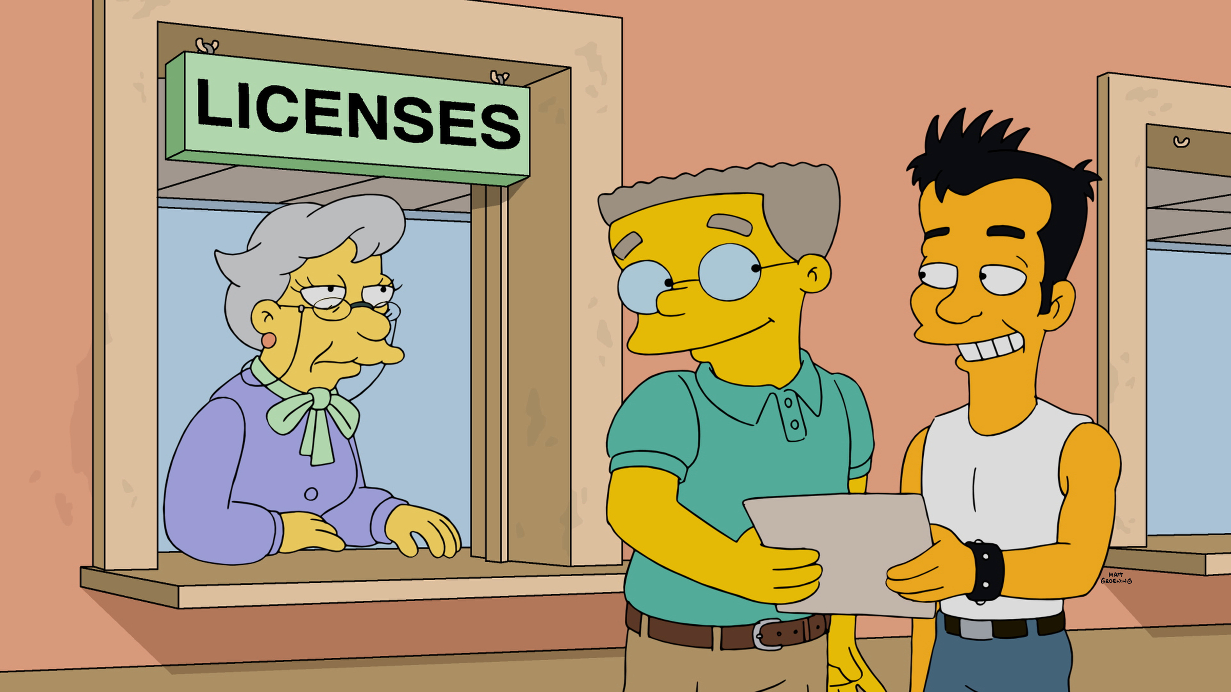 Homer makes it his mission to find Mr. Smithers a boyfriend in the April 3, 2016 episode “The Burns Cage” of "The Simpsons."