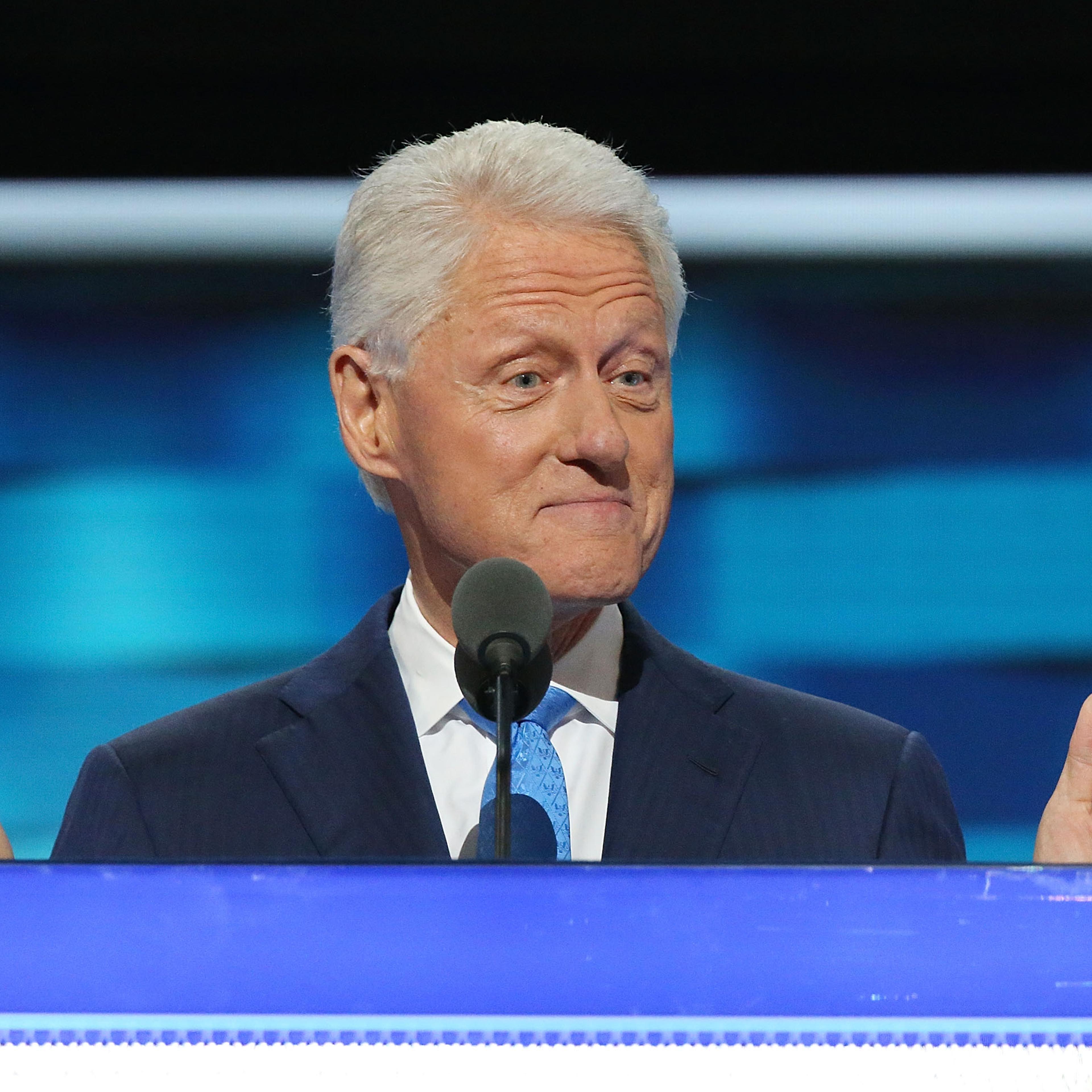 Former U.S. President Bill Clinton delivers remarks on the second day of the 2016 Democratic National Convention at Wells Fargo Center in Philadelphia on July 26, 2016.