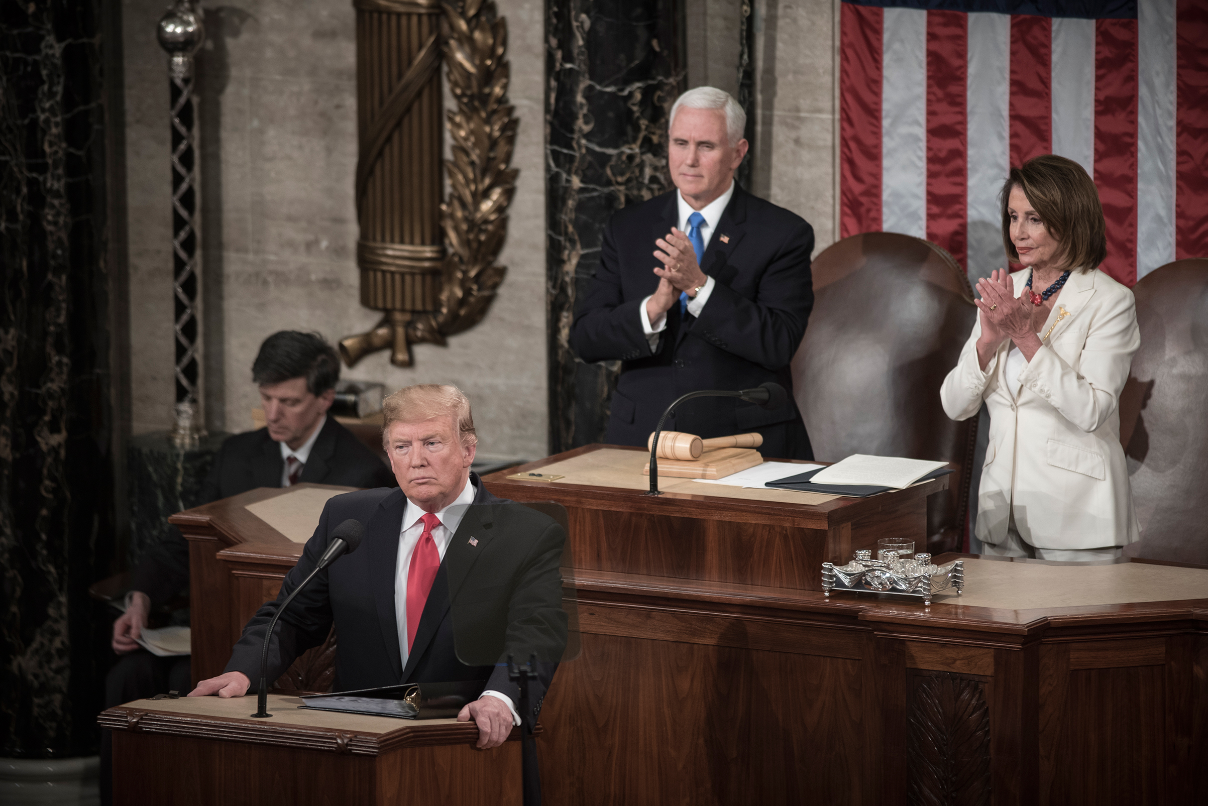 Trump delivers his State of the Union remarks.