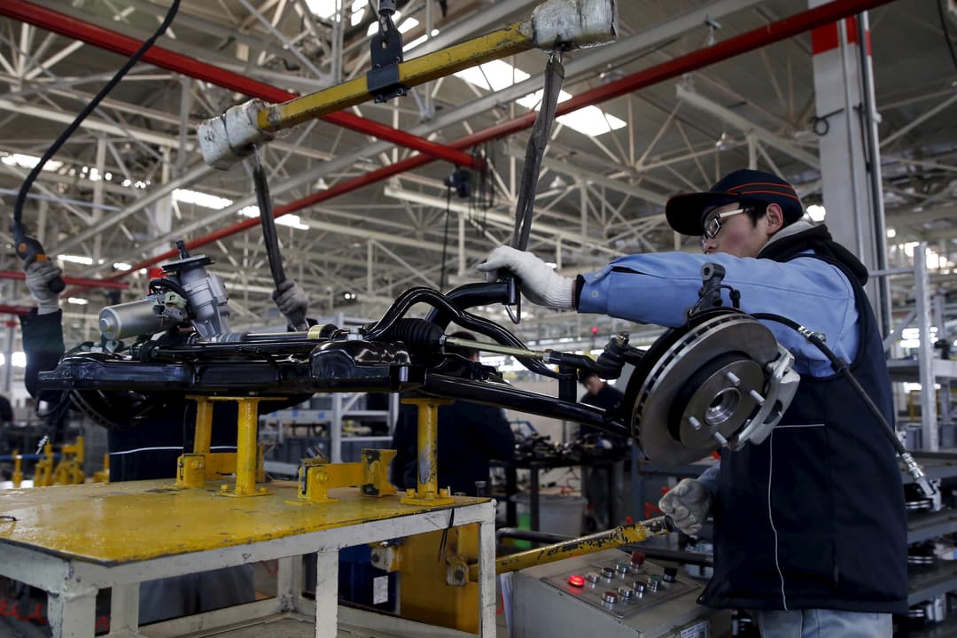 Factory Beijing China's Factory Output Is Falling at Fastest Rate Since 2012