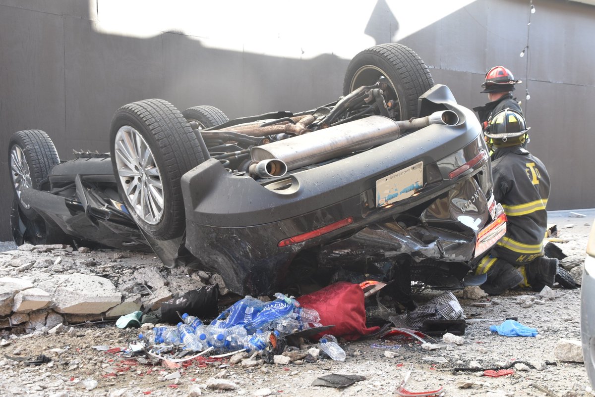 car-fall-parking-garage
