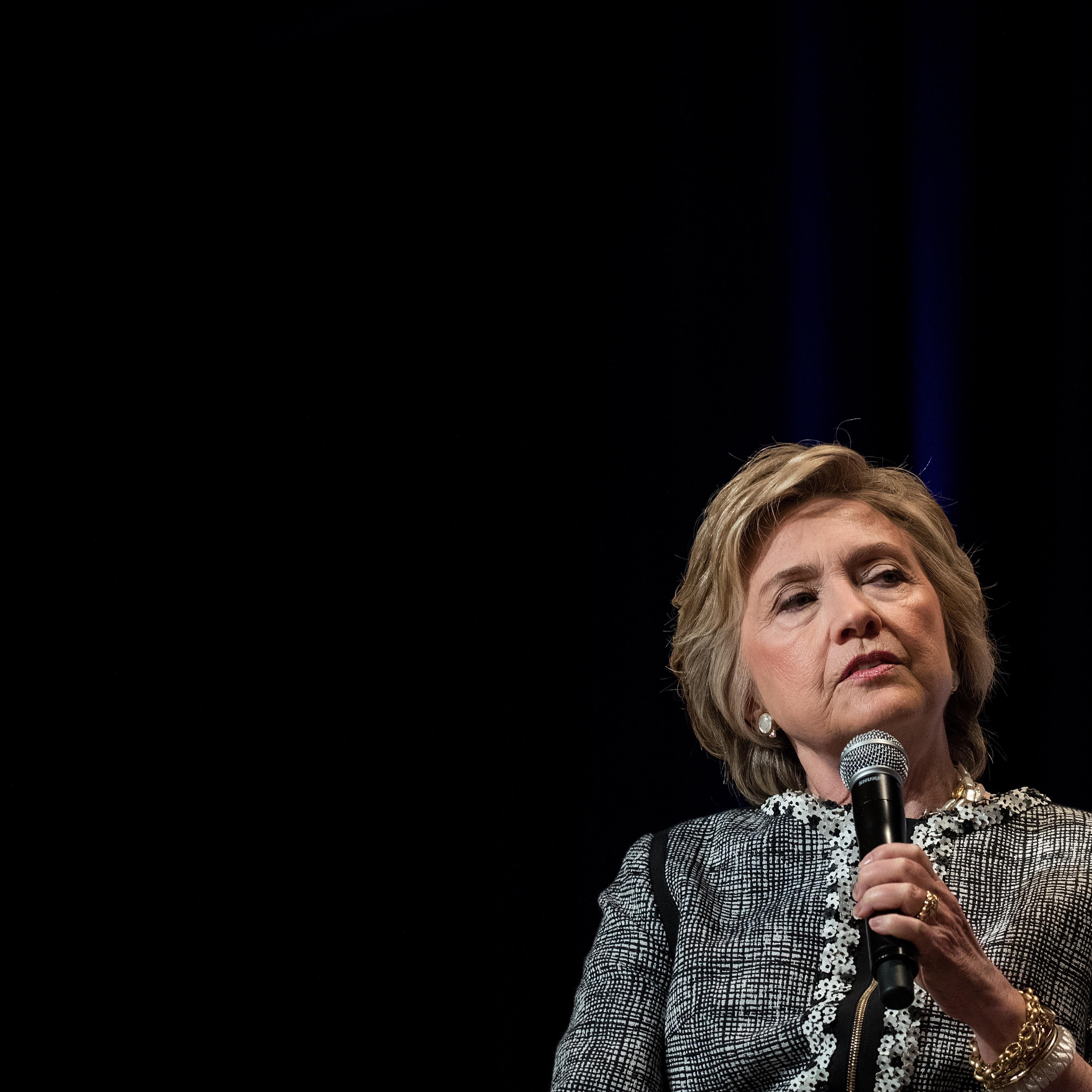 Hillary Clinton Addresses Book Expo In New York City
