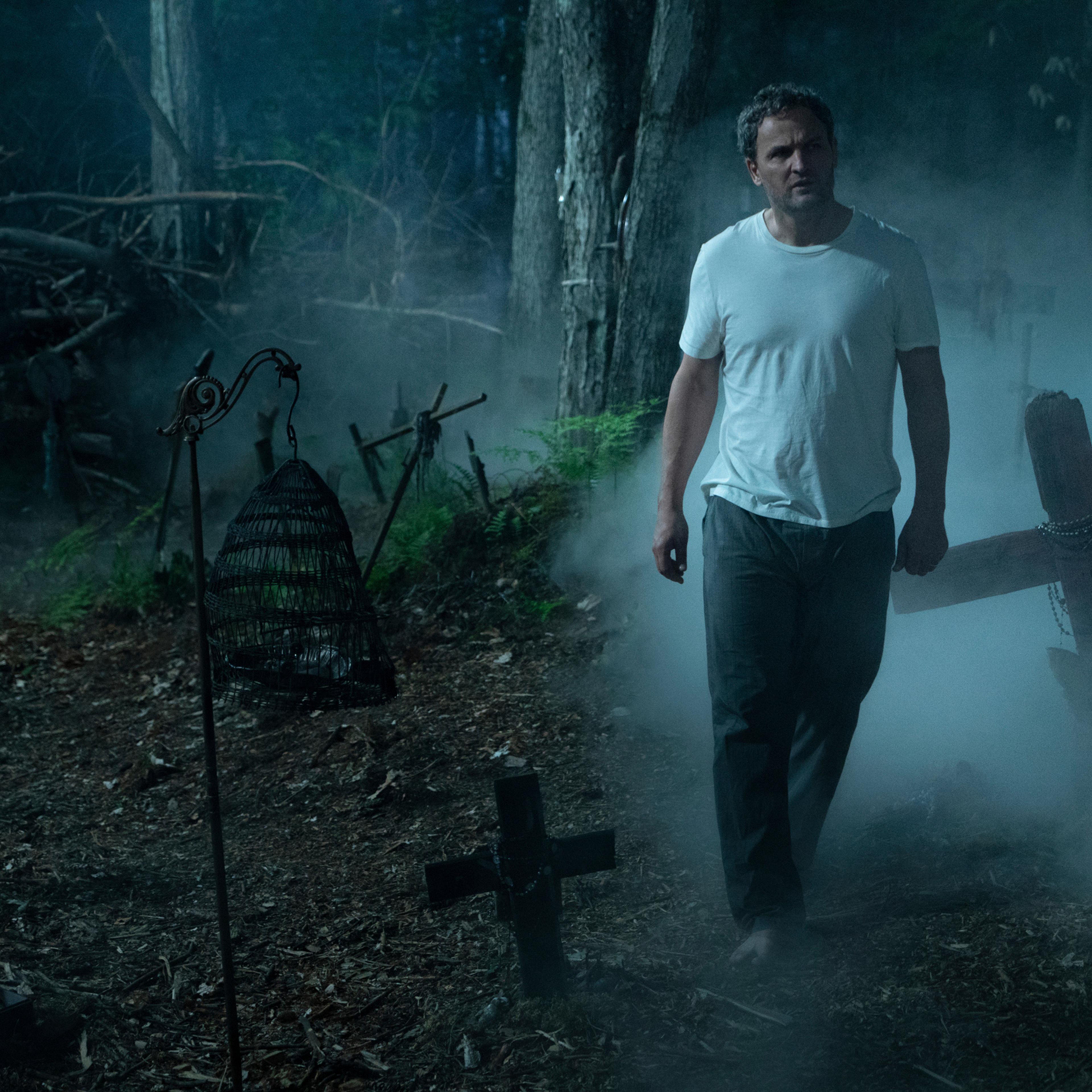 Paramount Pictures movie still shows Jason Clarke in a scene from "Pet Sematary."