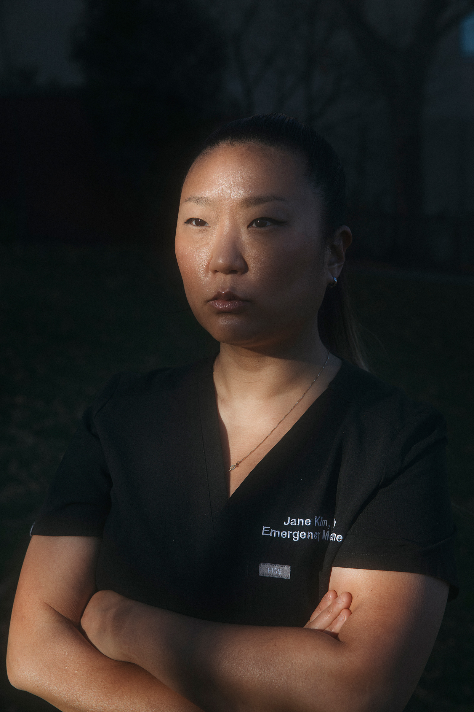 Emergency-room physician Jane Kim, in Brooklyn on Nov. 18