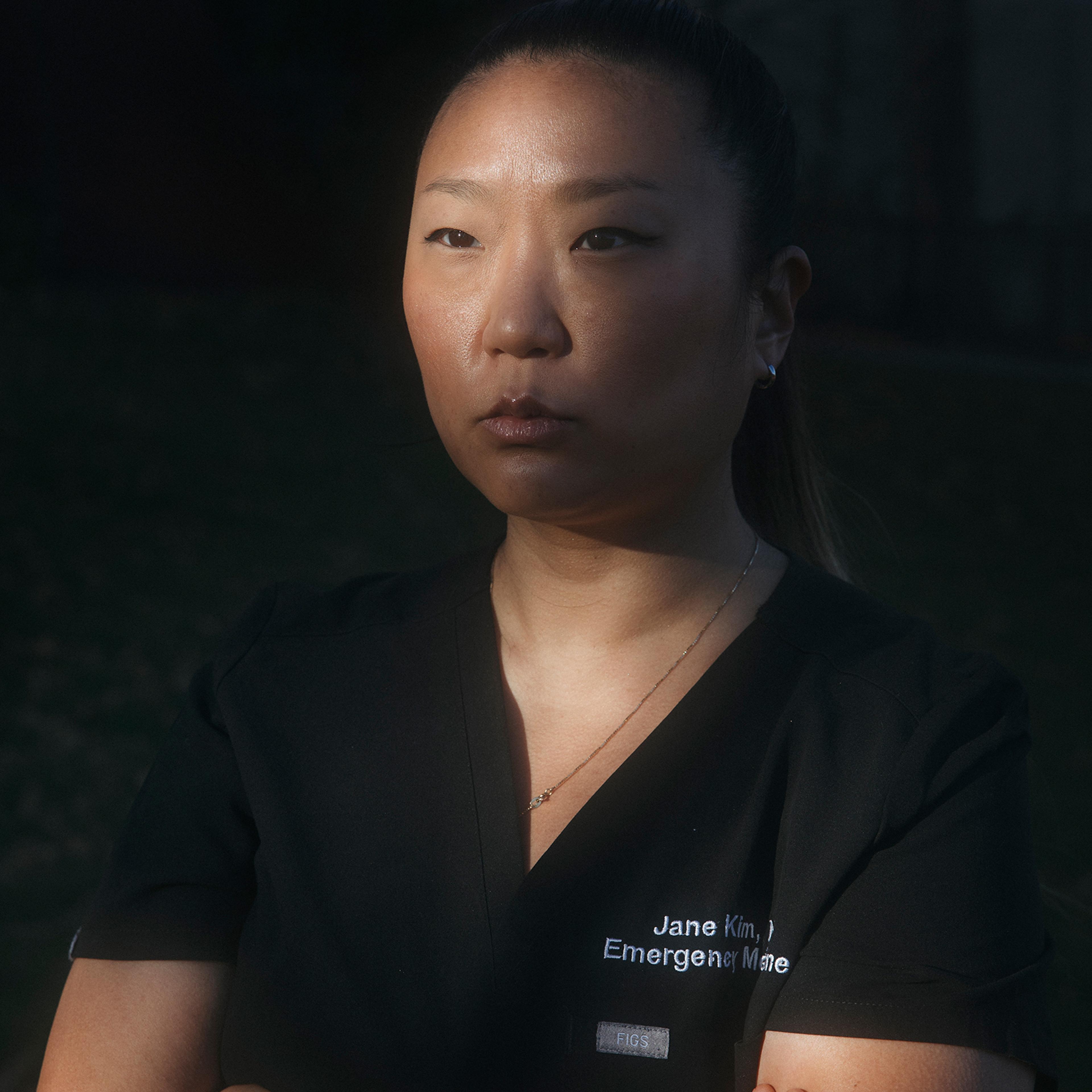 Emergency-room physician Jane Kim, in Brooklyn on Nov. 18