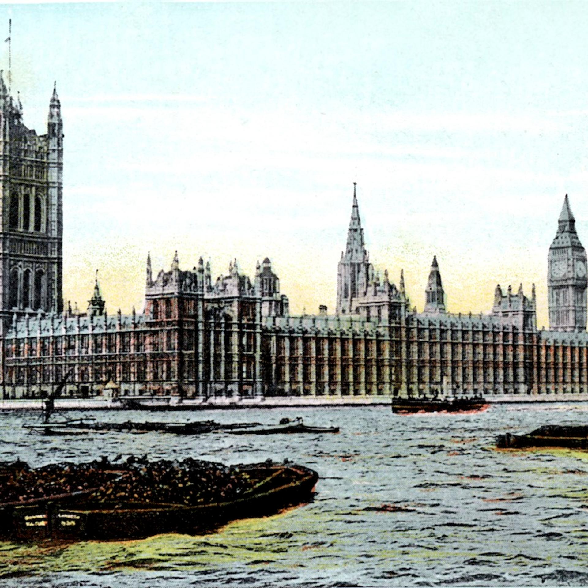 Houses of Parliament, London, 20th Century.