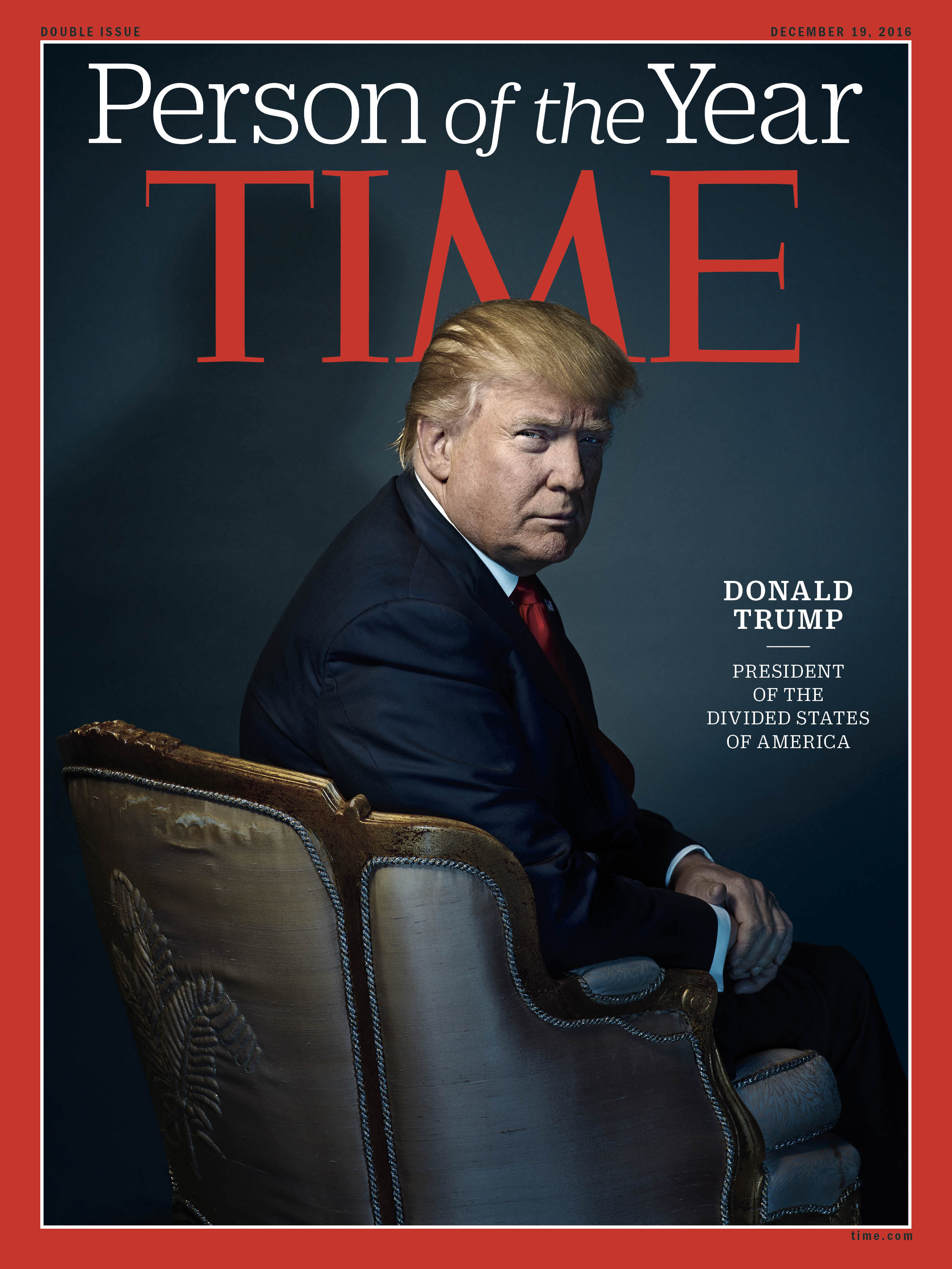 President-elect Donald Trump photographed at his penthouse on the 66th floor of Trump Tower in New York City on Nov. 28. 
<br>
<br>
<a href="http://time.com/4591211/time-person-of-the-year-2016-behind-the-cover/">Behind TIME’s Person of the Year cover</a>