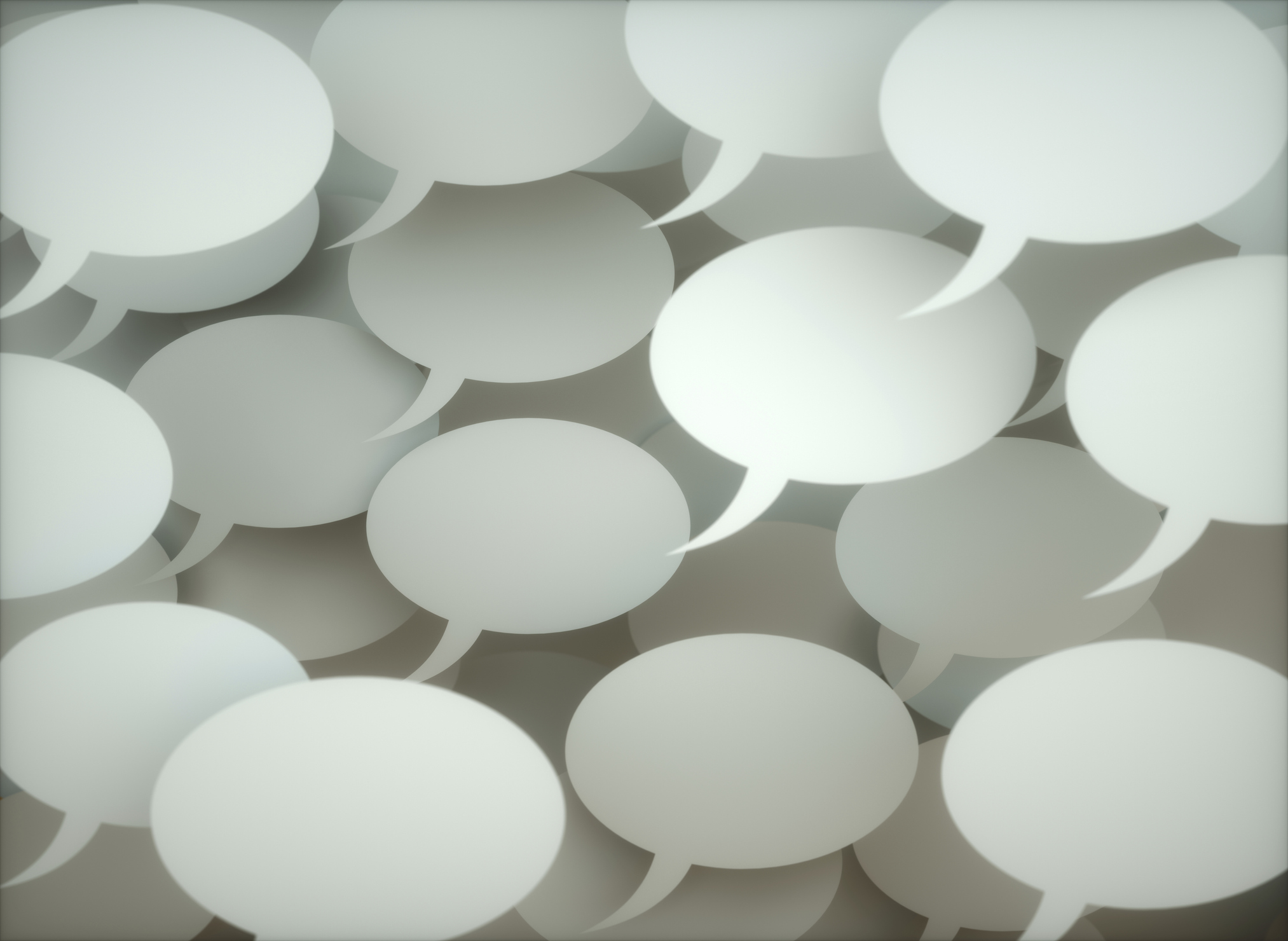 Speech bubbles, illustration
