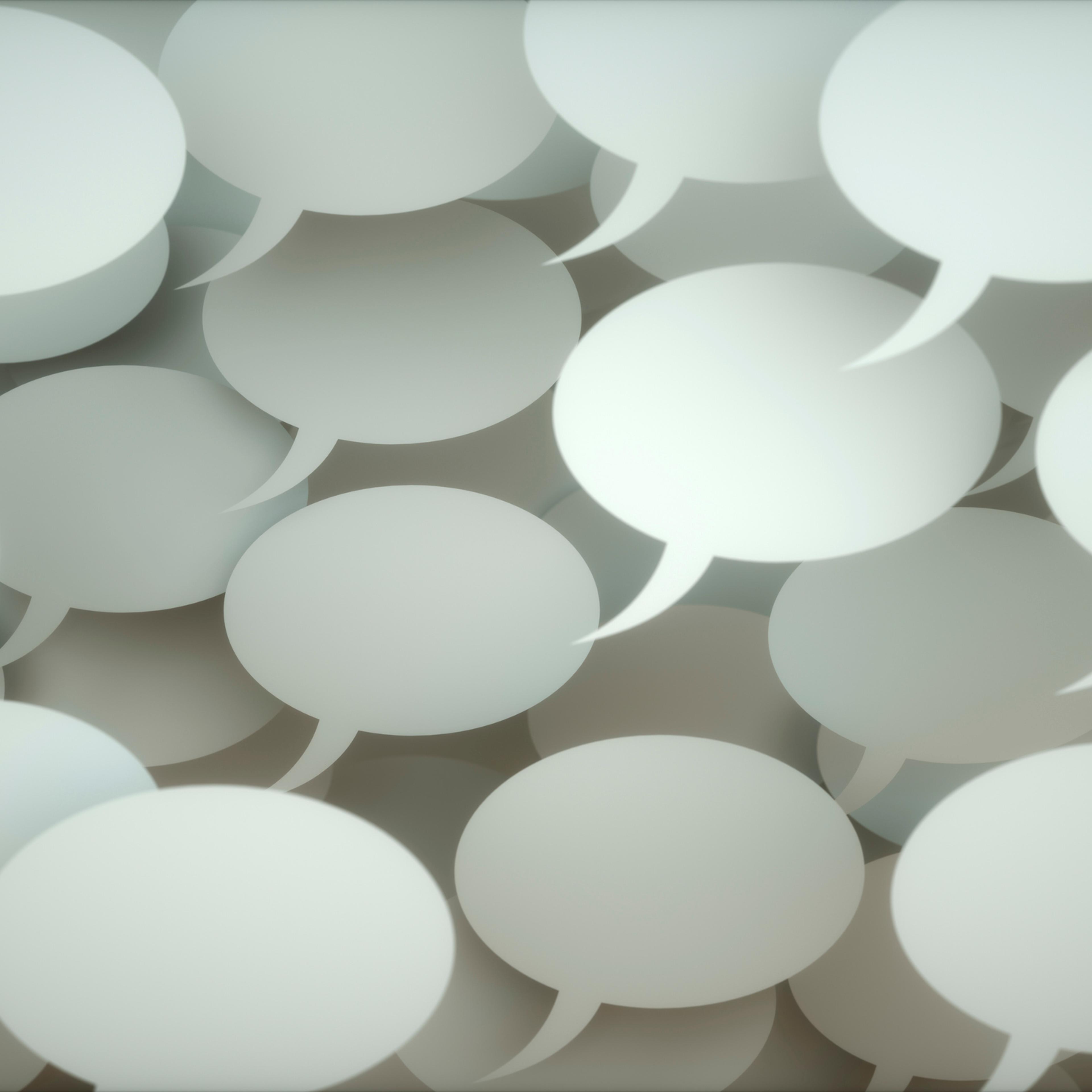 Speech bubbles, illustration