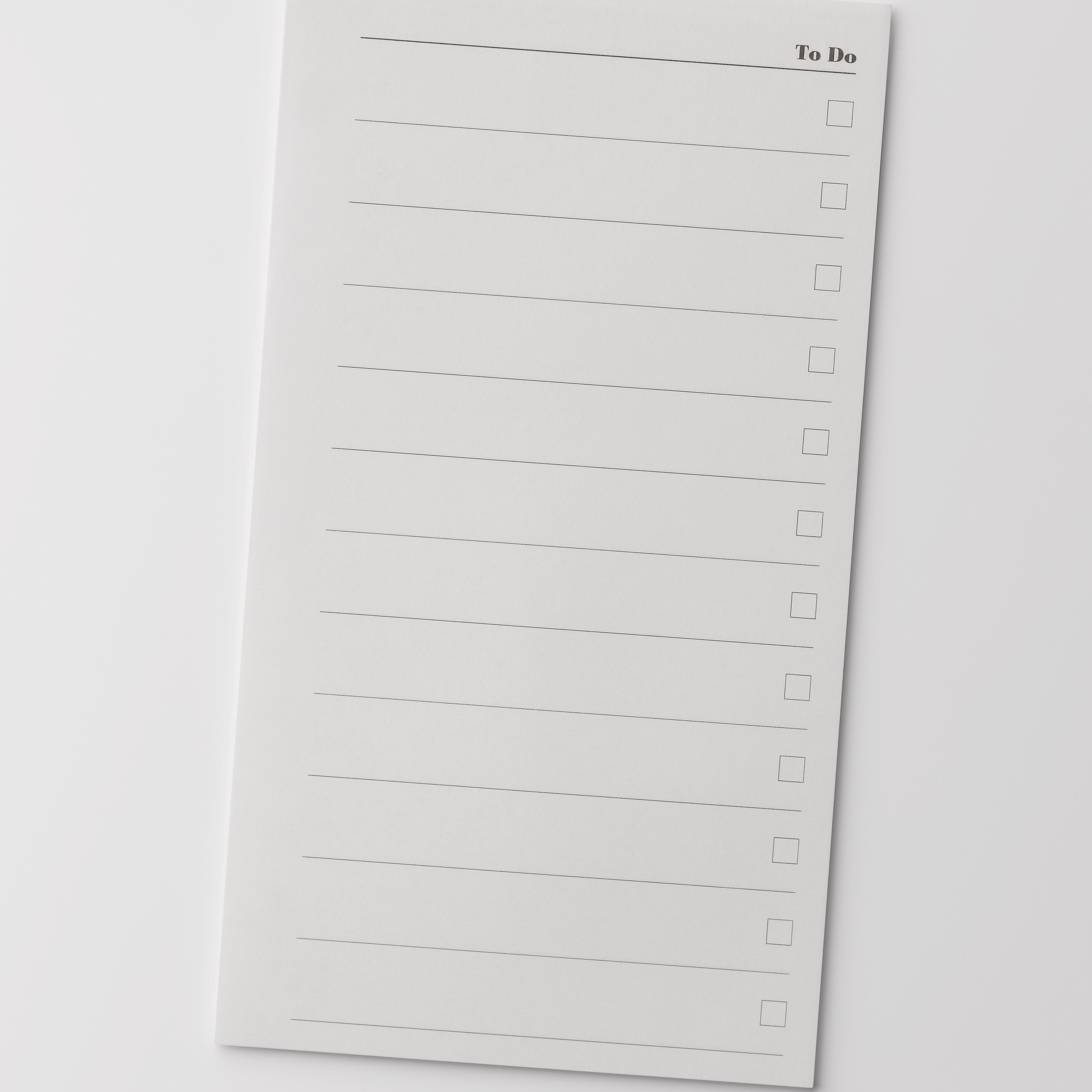 To do list