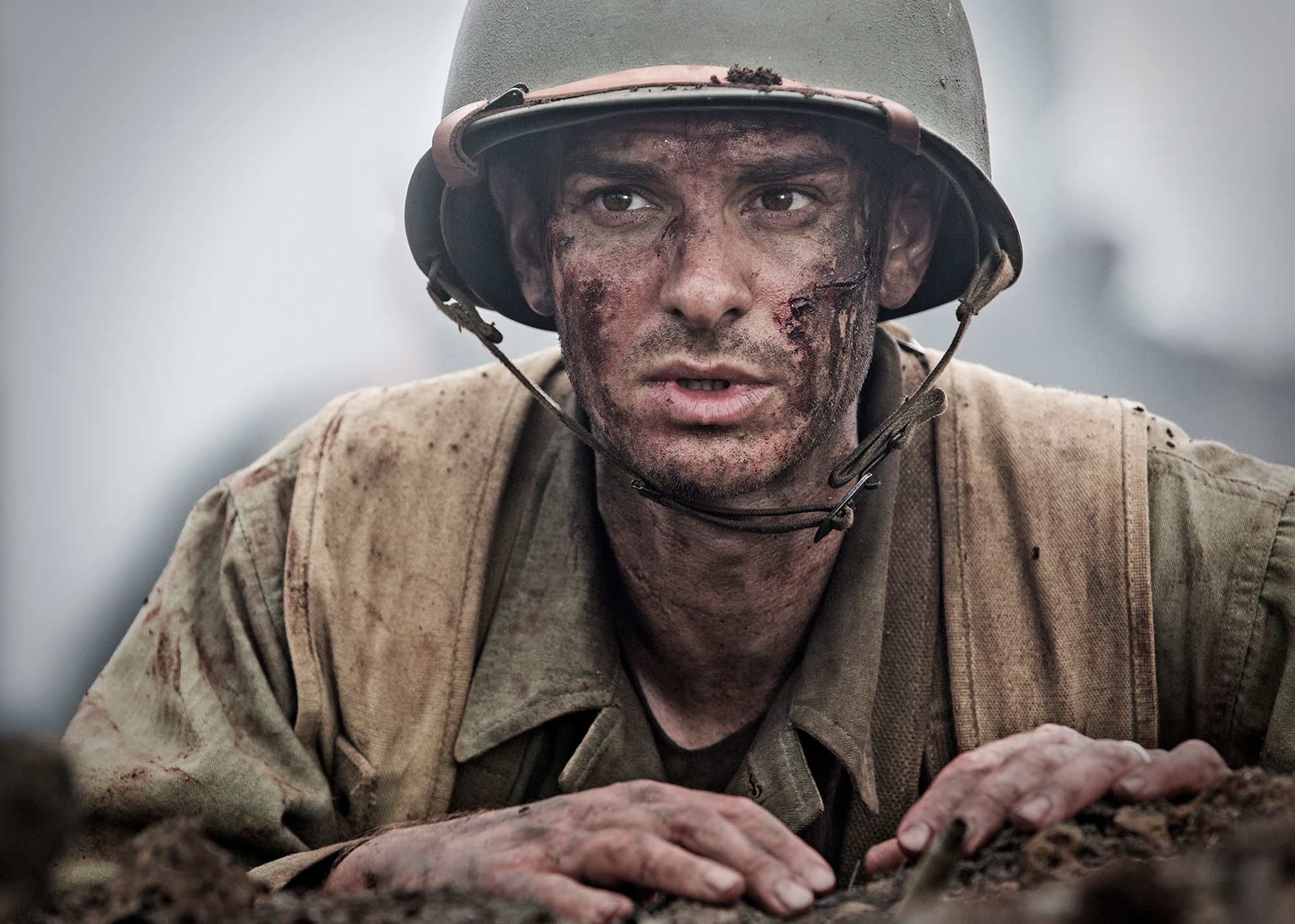 Andrew Garfield in Hacksaw Ridge.