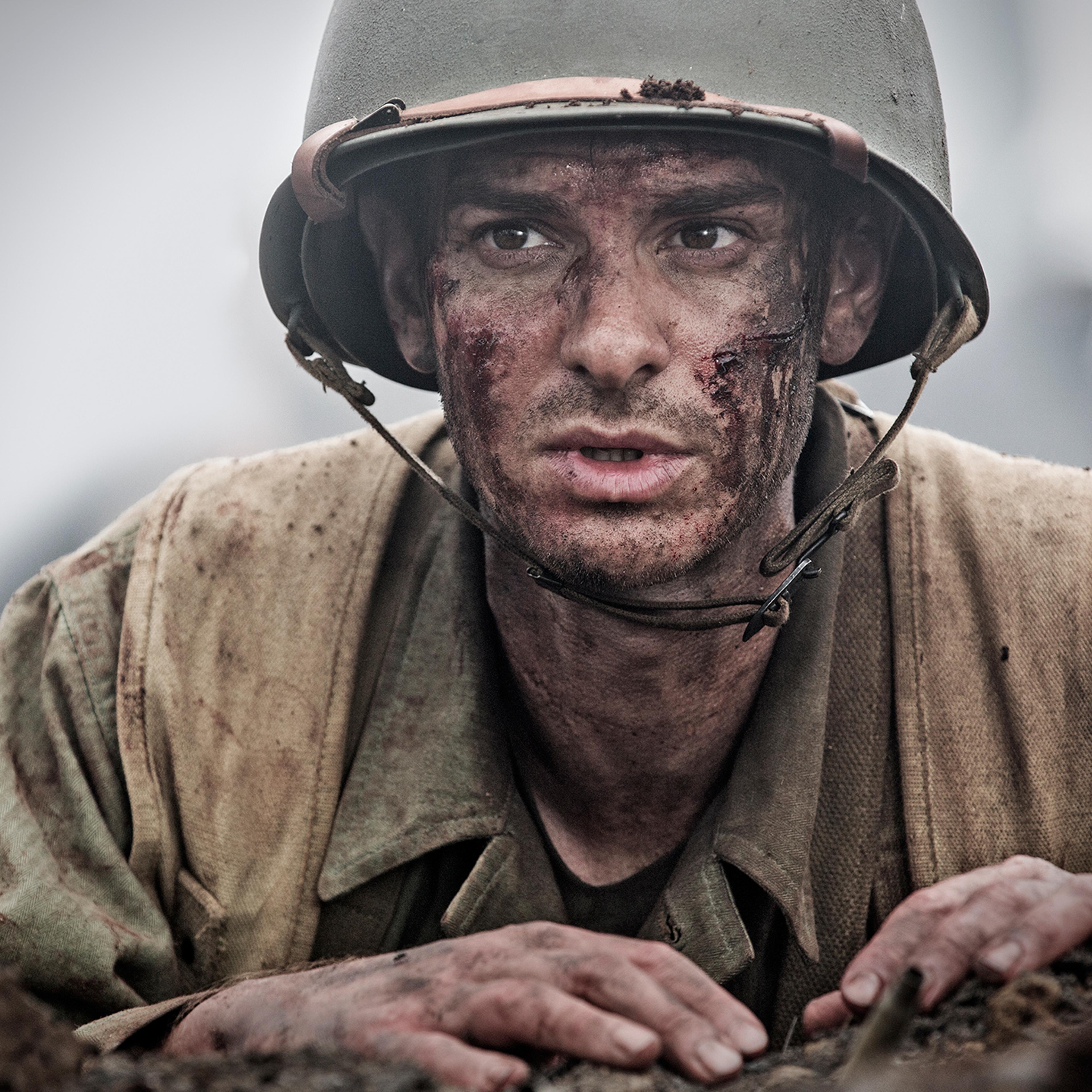 Andrew Garfield in Hacksaw Ridge.