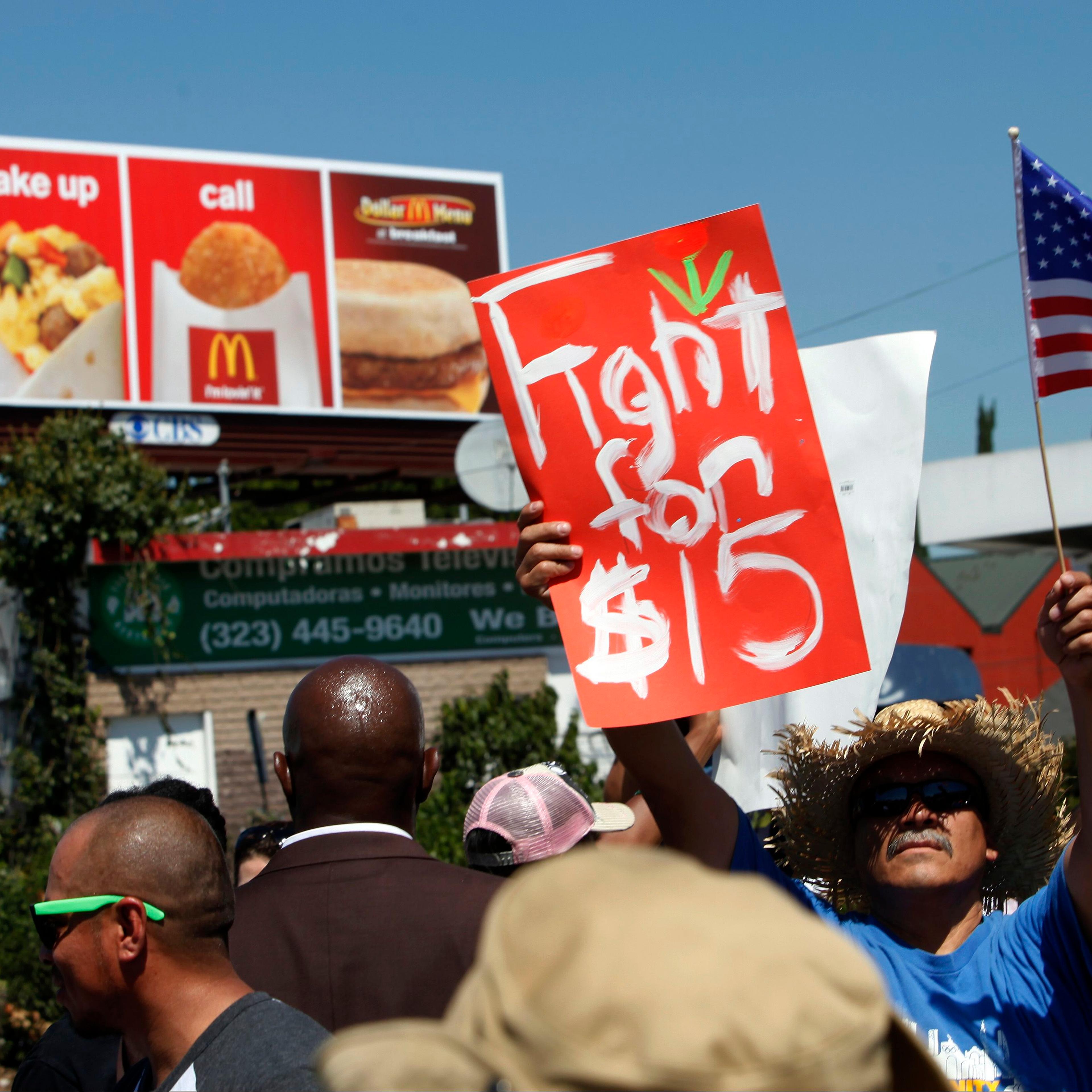 Fast-Food Strikes in 50 U.S. Cities Seeking $15 Per Hour