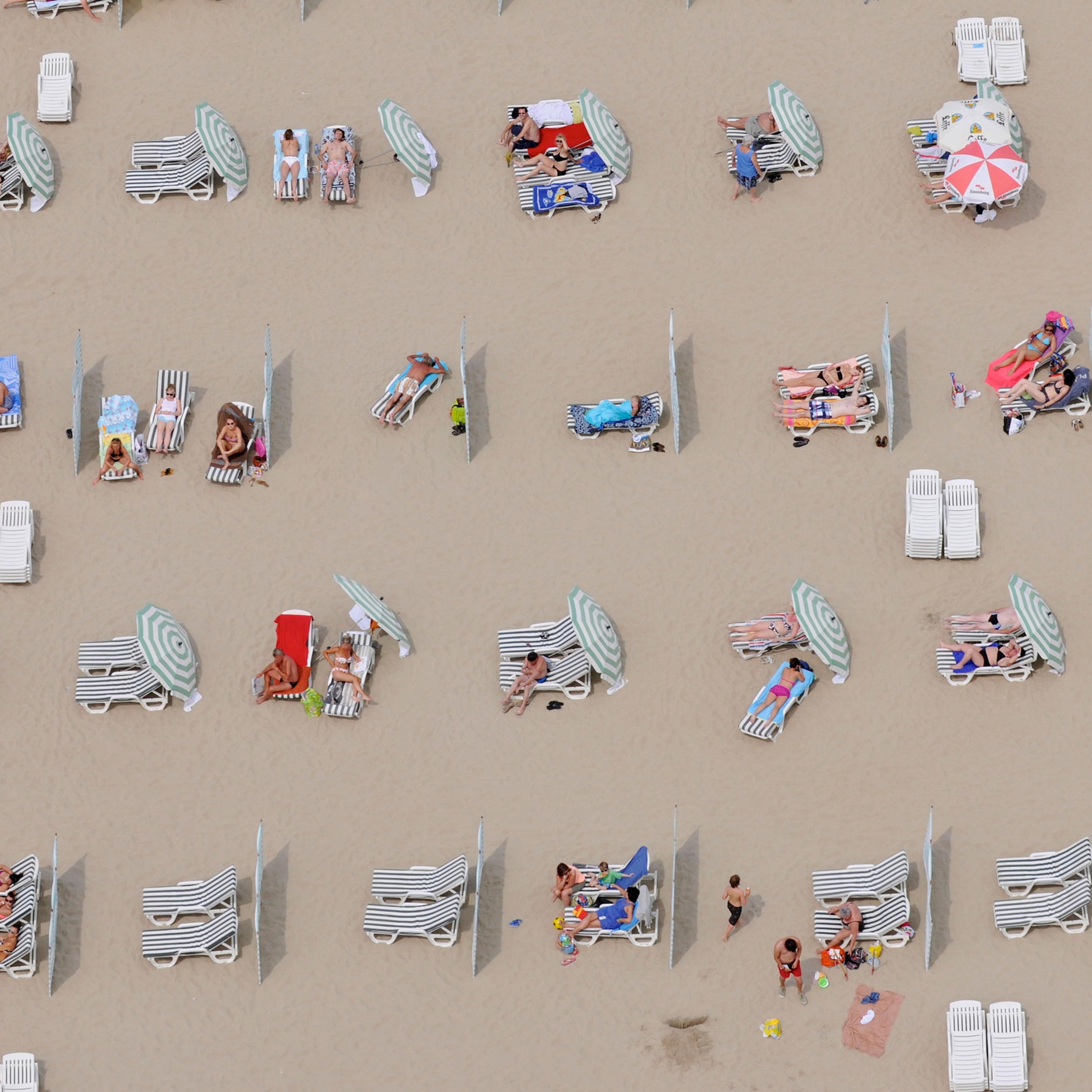 Sunbathers from Above