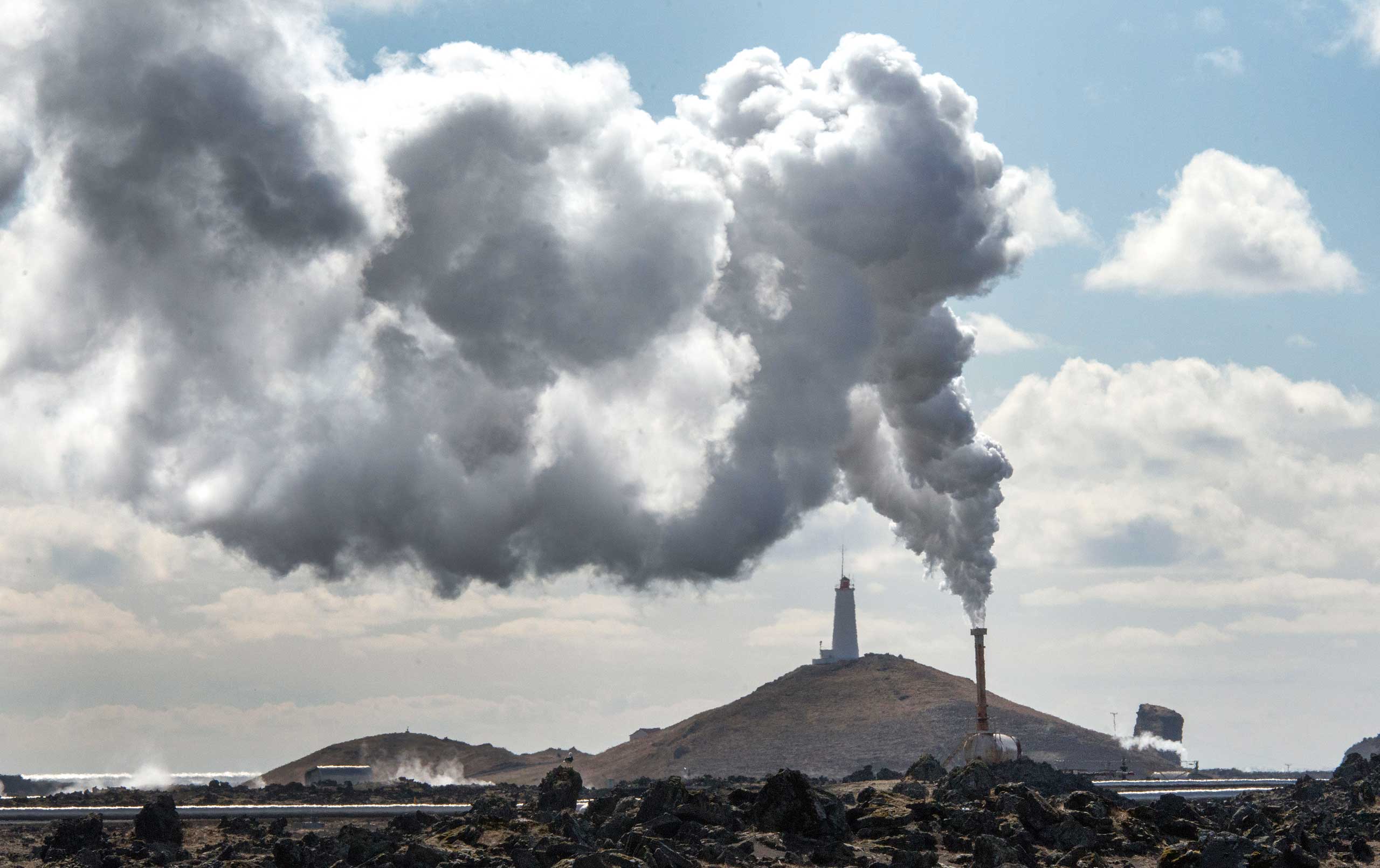 Reykjanes power station in Iceland, seen in 2013.