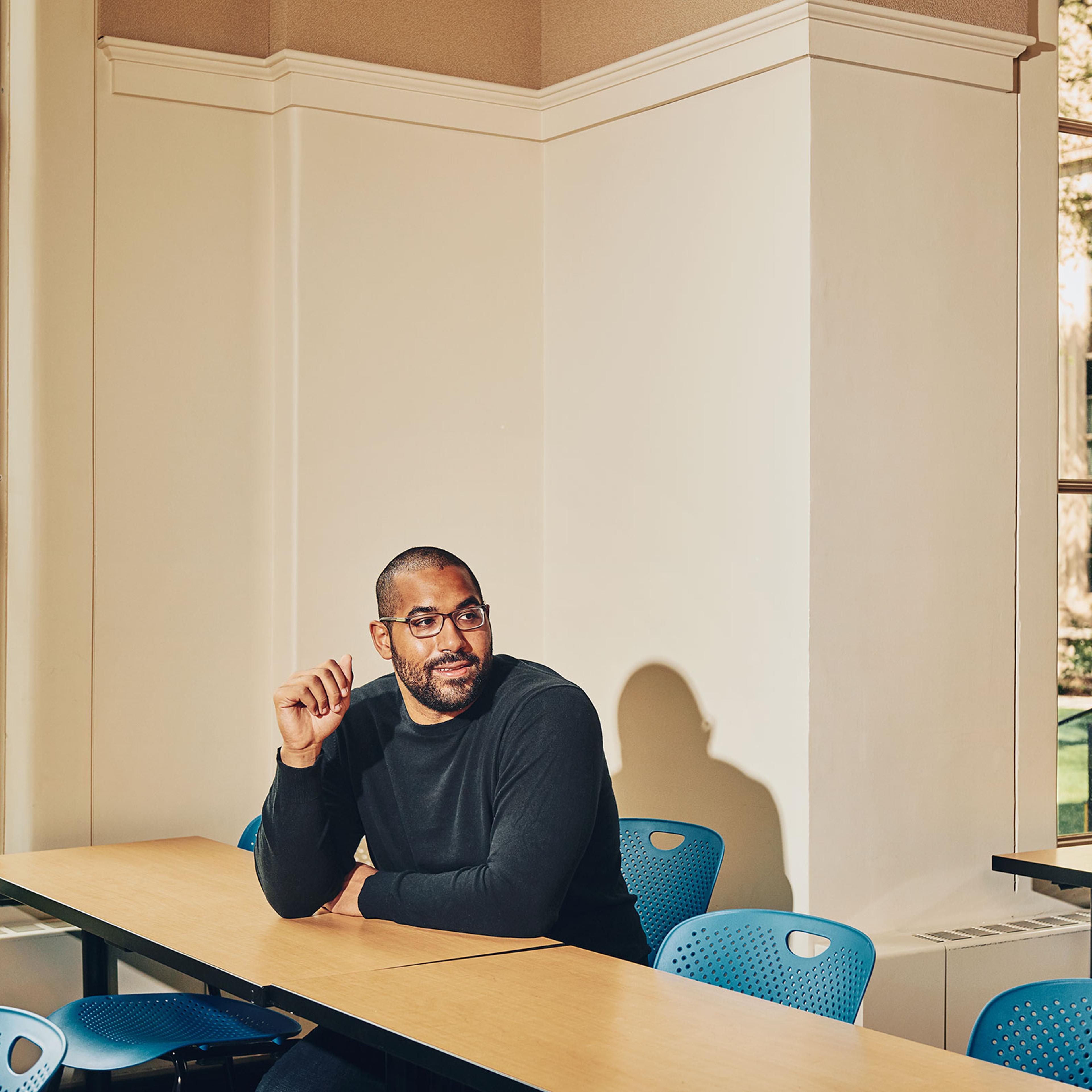 John Urschel on the MIT campus