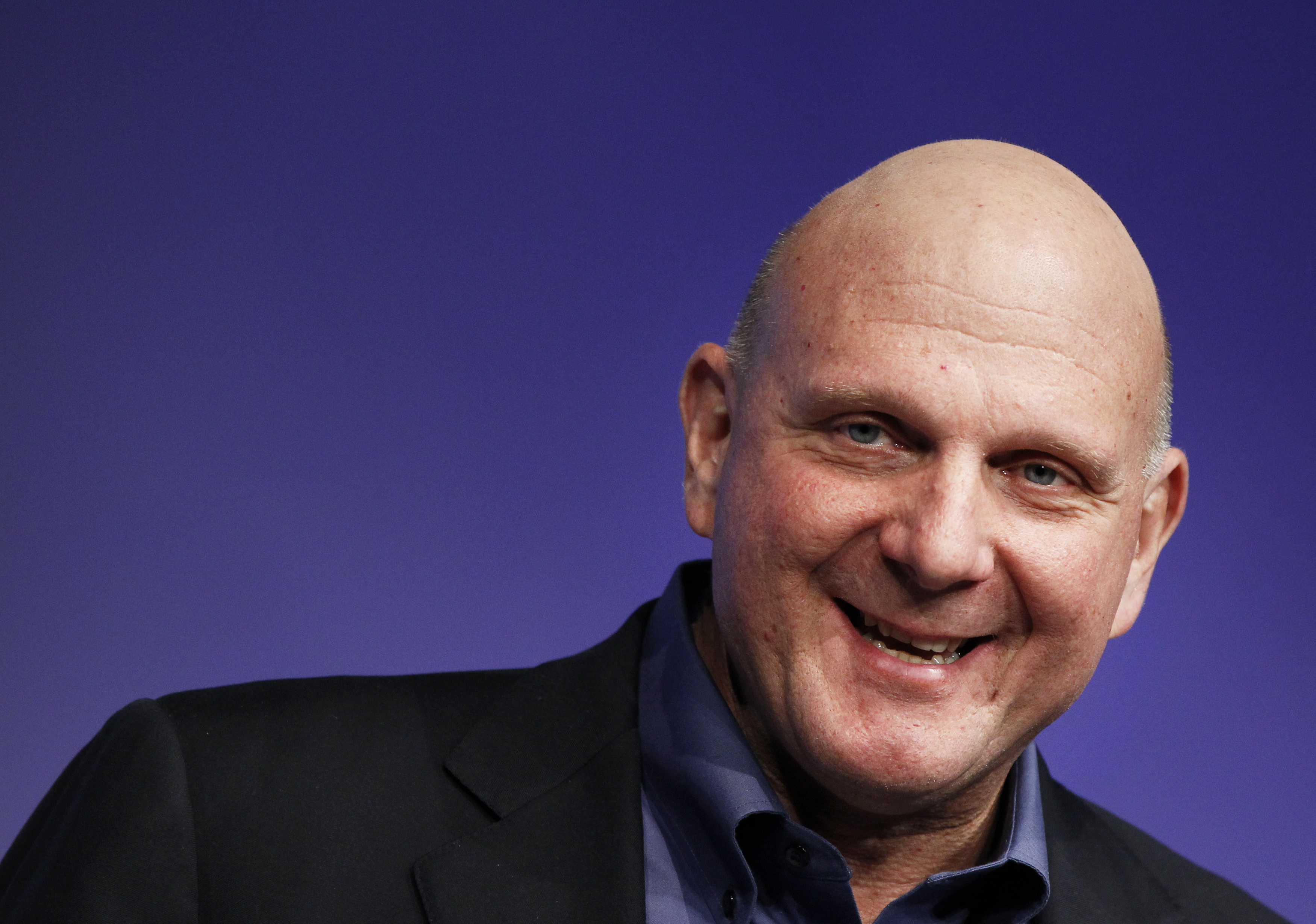 Microsoft CEO Steve Ballmer speaks at the launch event of Windows 8 operating system in New York City on Oct. 25, 2012.