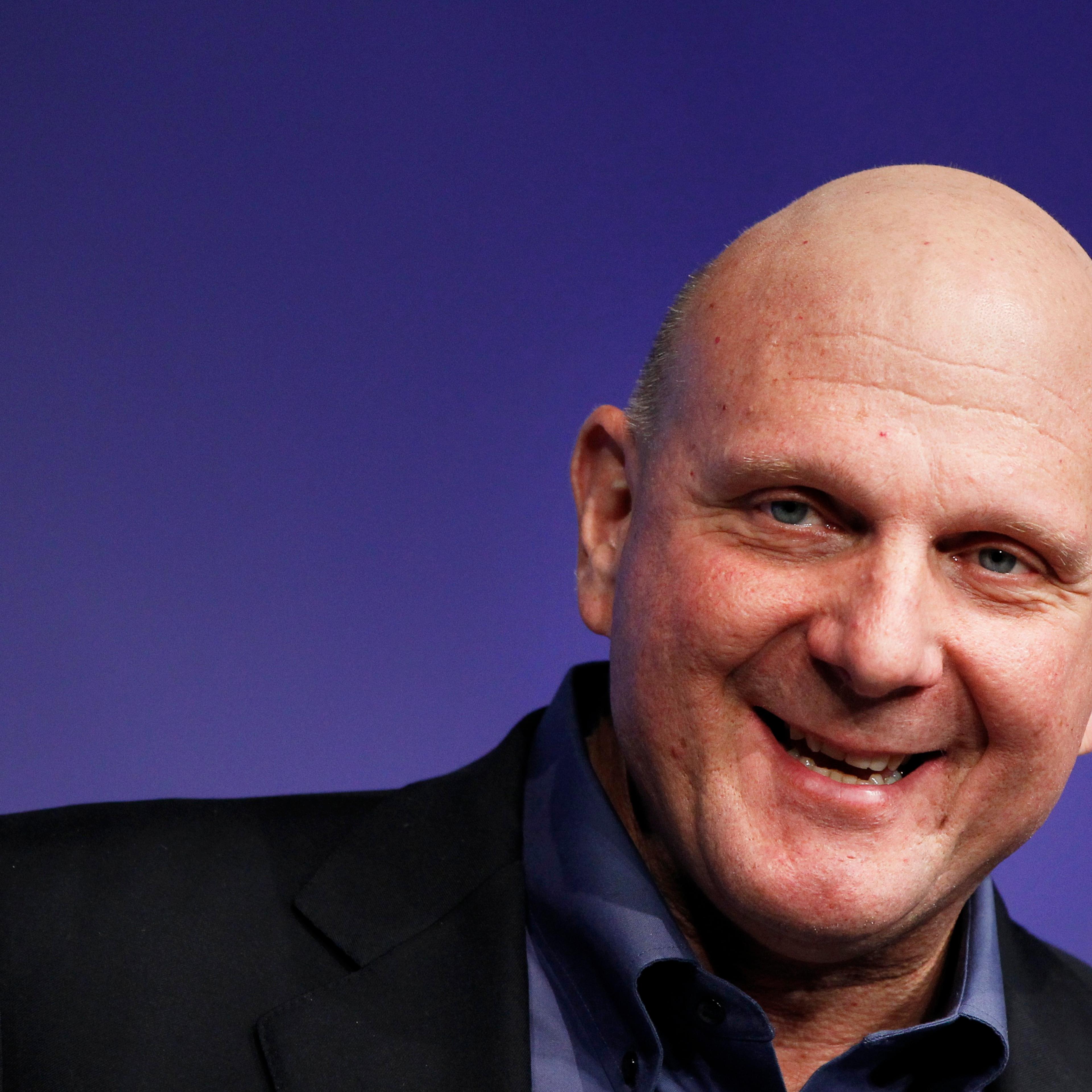 Microsoft CEO Steve Ballmer speaks at the launch event of Windows 8 operating system in New York City on Oct. 25, 2012.