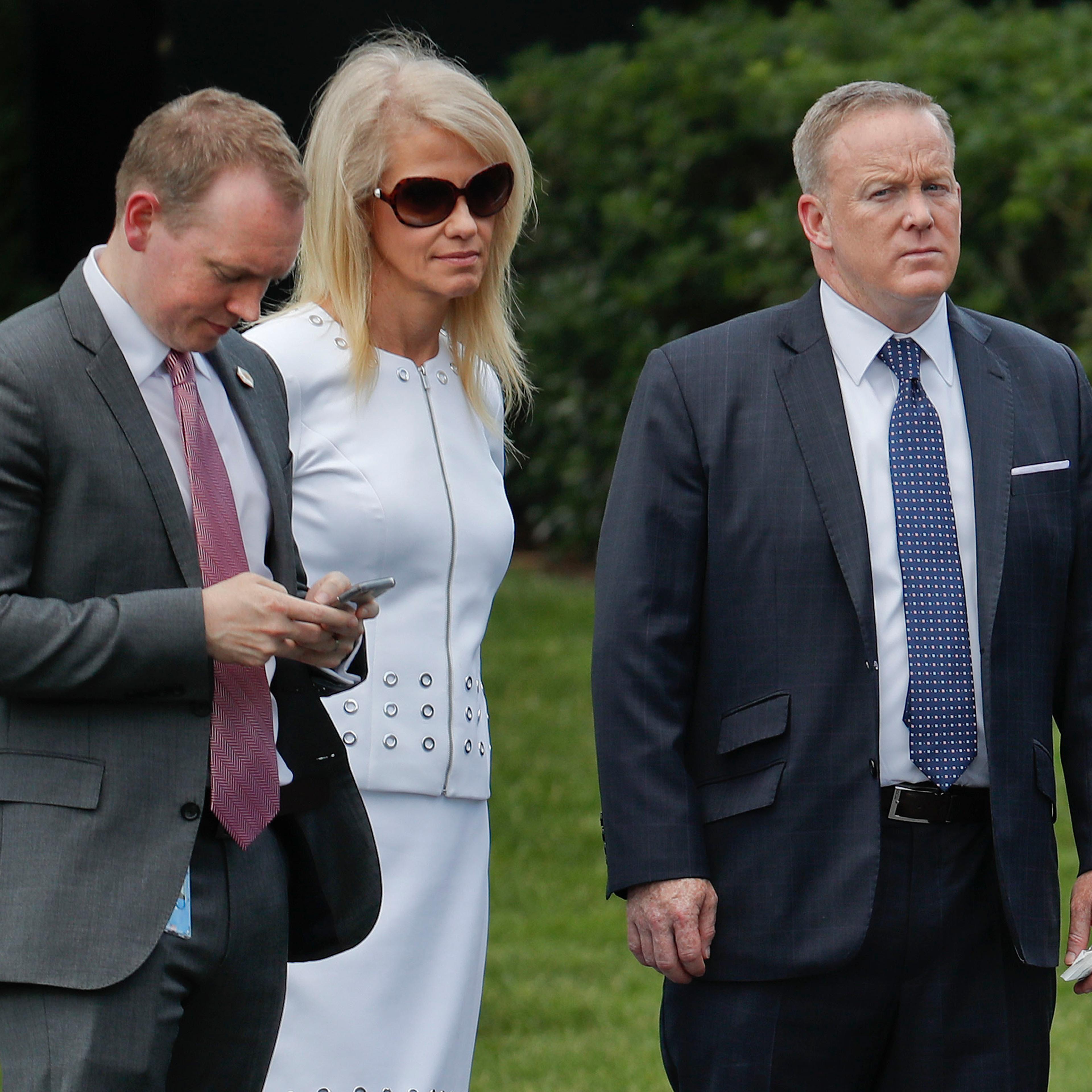 Cliff Sims, Kellyanne Conway, Sean Spicer