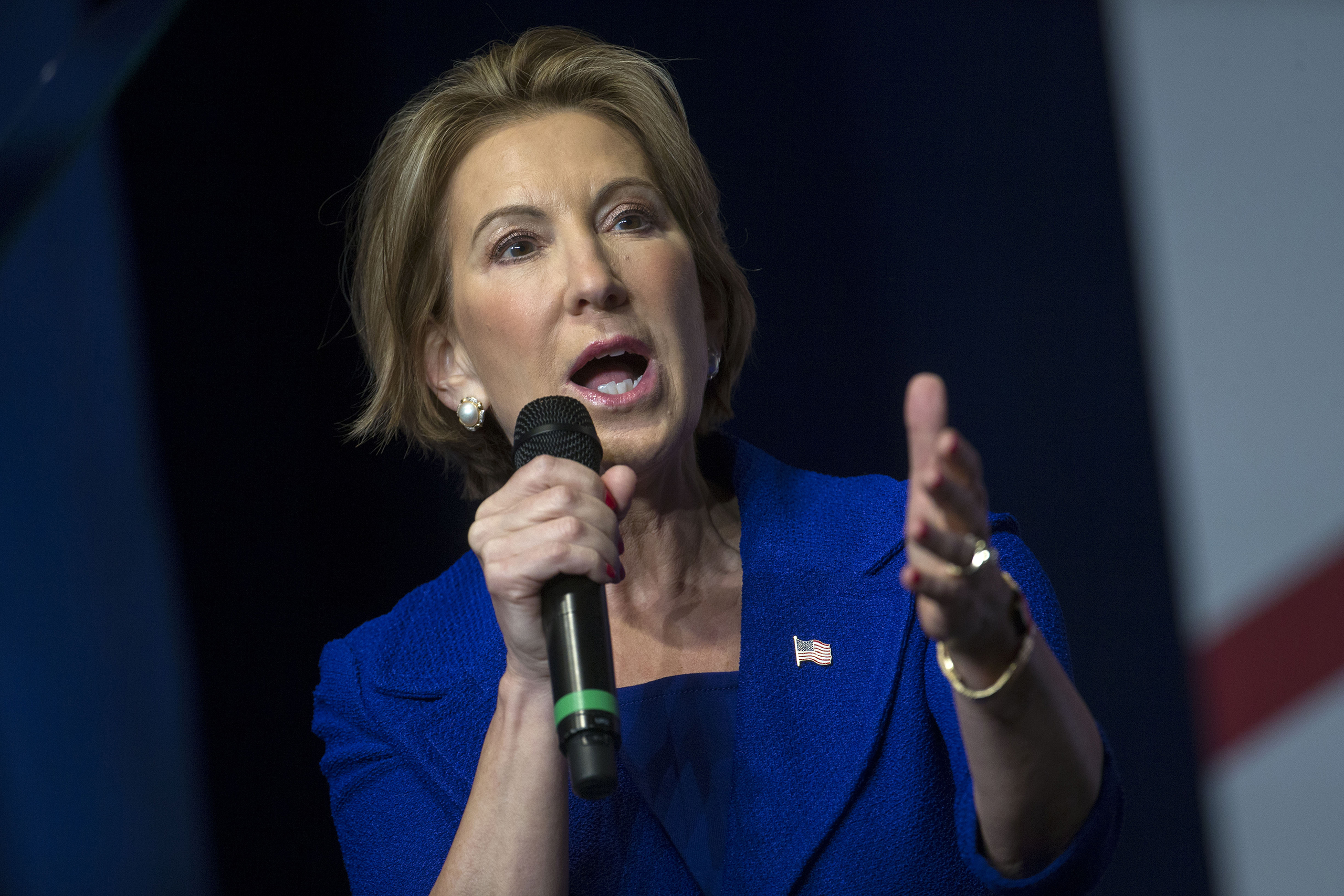Carly Fiorina speaks during Faith and Freedom Coalitions Road to Majority conference in Washington, D.C., June 10, 2016.