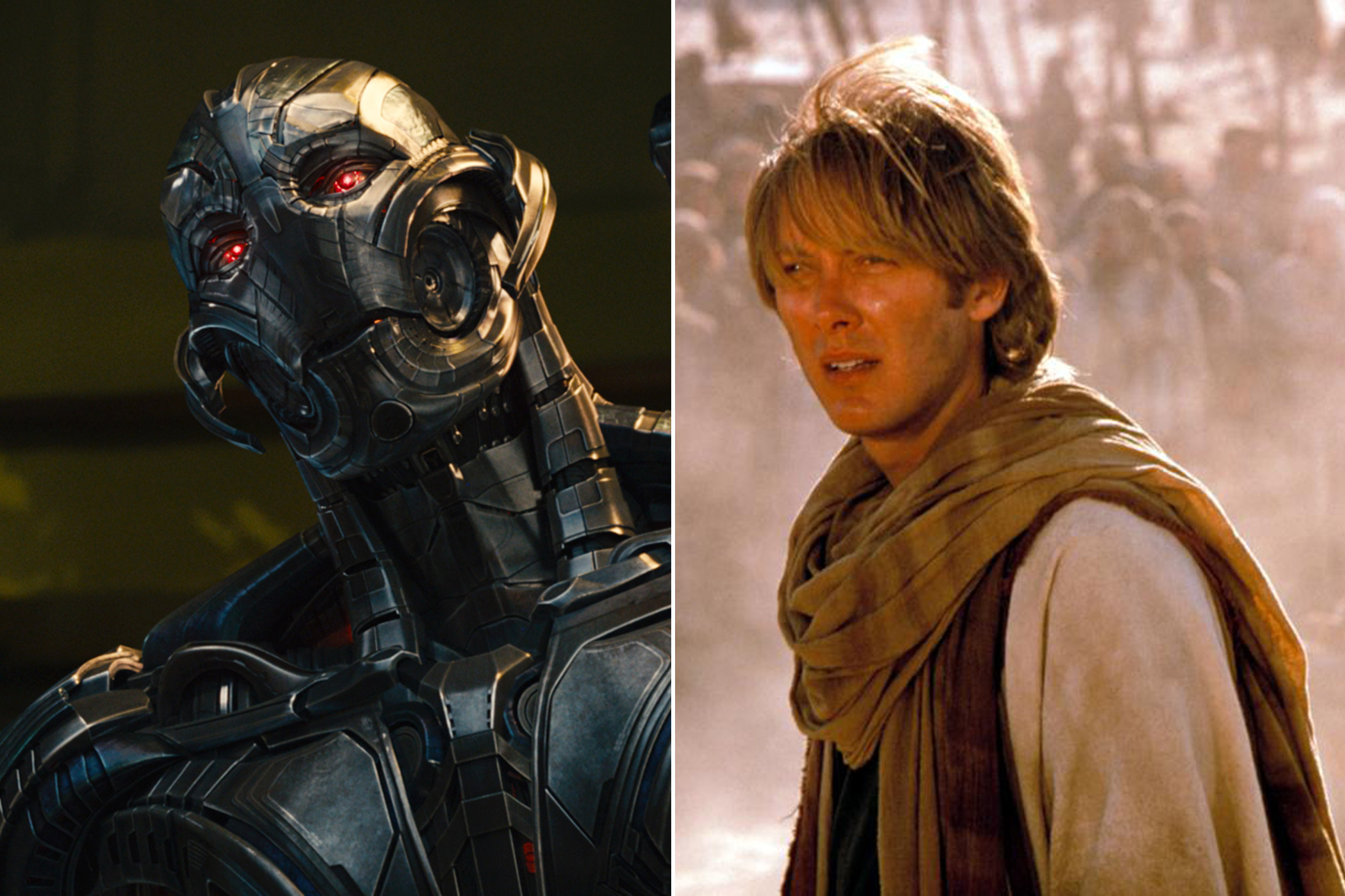 James Spader as the voice of Ultron in <i>The Avengers: Age of Ultron</i> and Dr. Daniel Jackson in <i>Stargate</i>