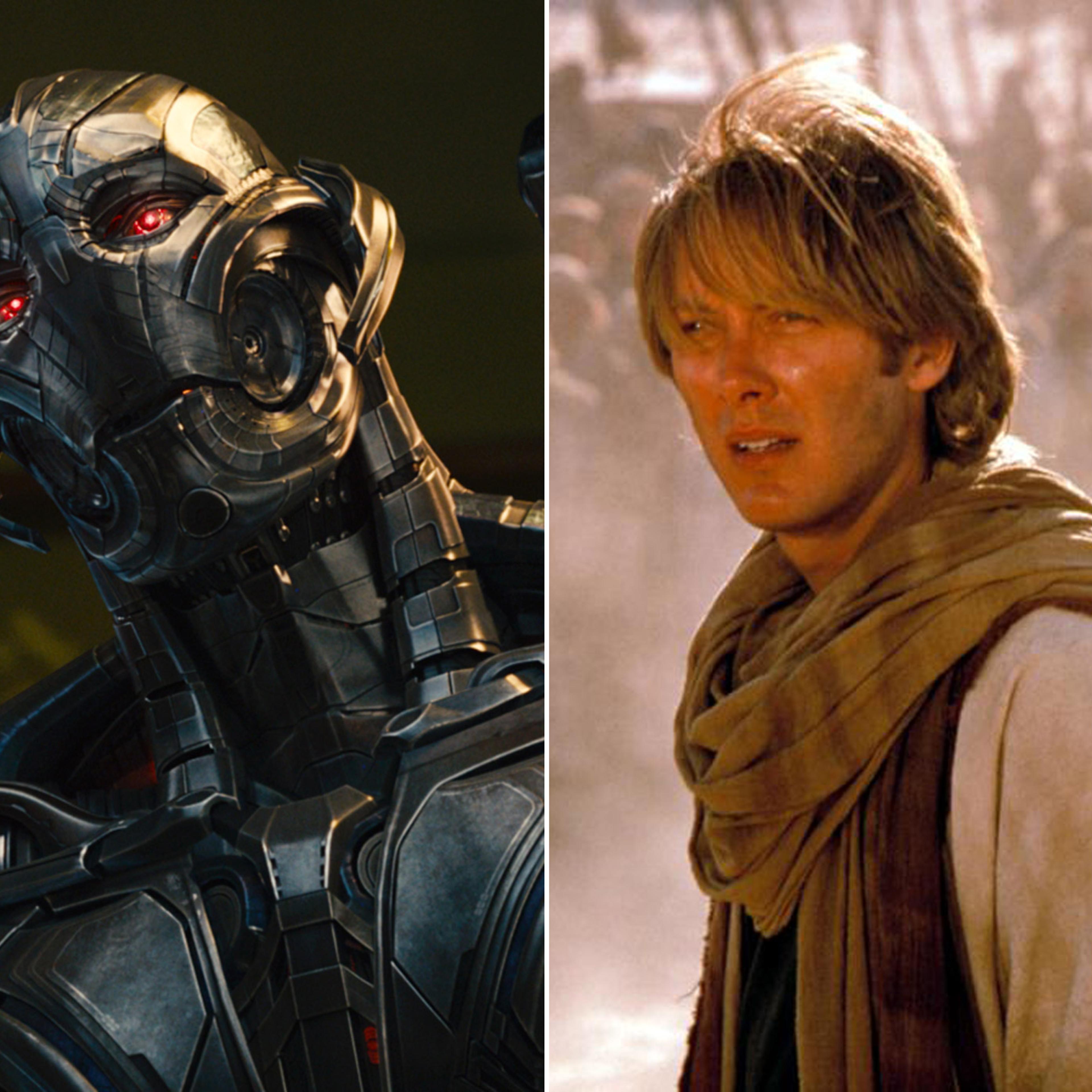 James Spader as the voice of Ultron in <i>The Avengers: Age of Ultron</i> and Dr. Daniel Jackson in <i>Stargate</i>