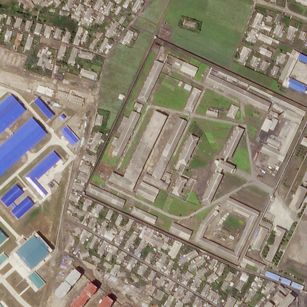 Satellite image of a North Korean missile production facility in the city of Hamhung
