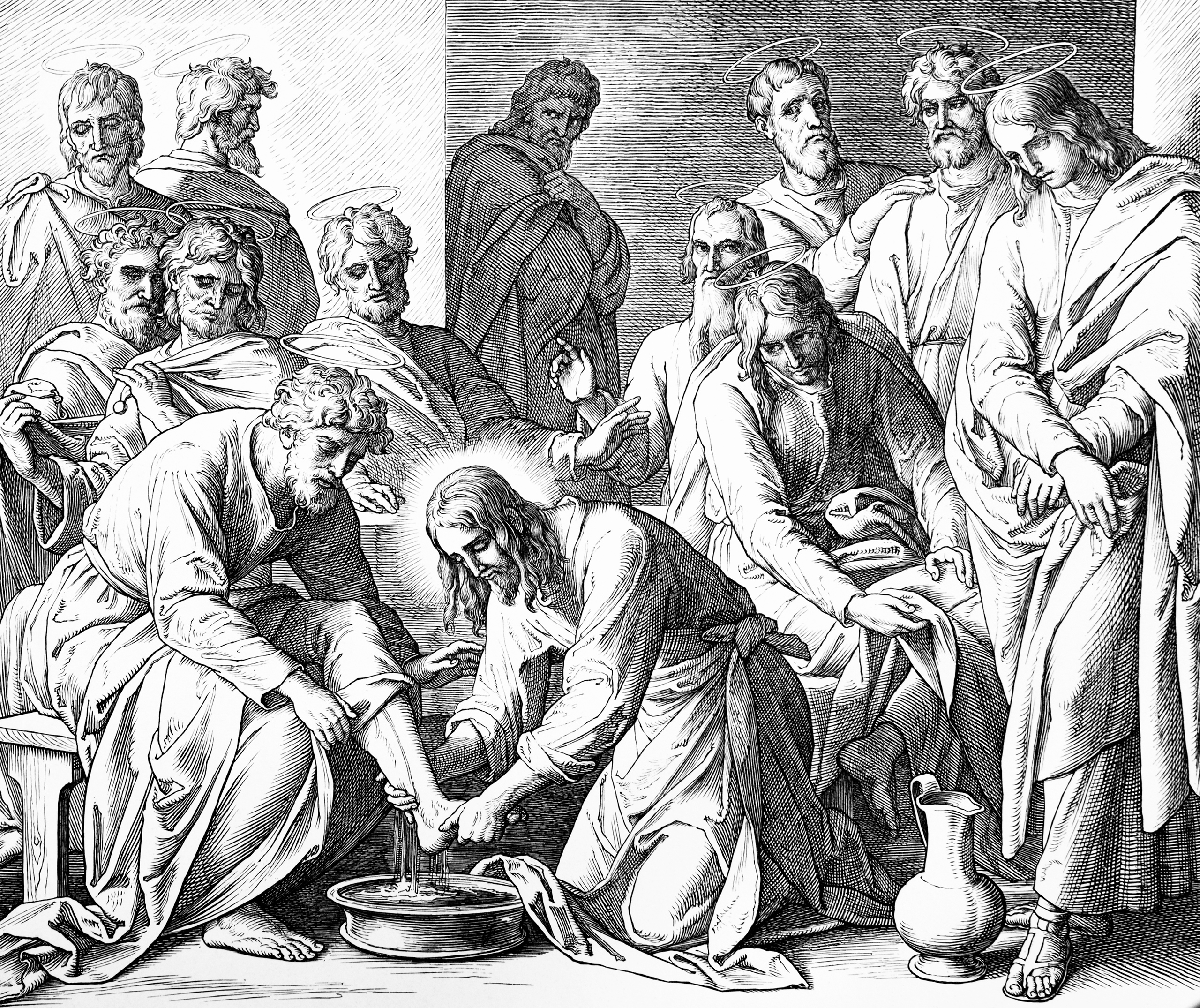 Jesus washes the Disciples' feet