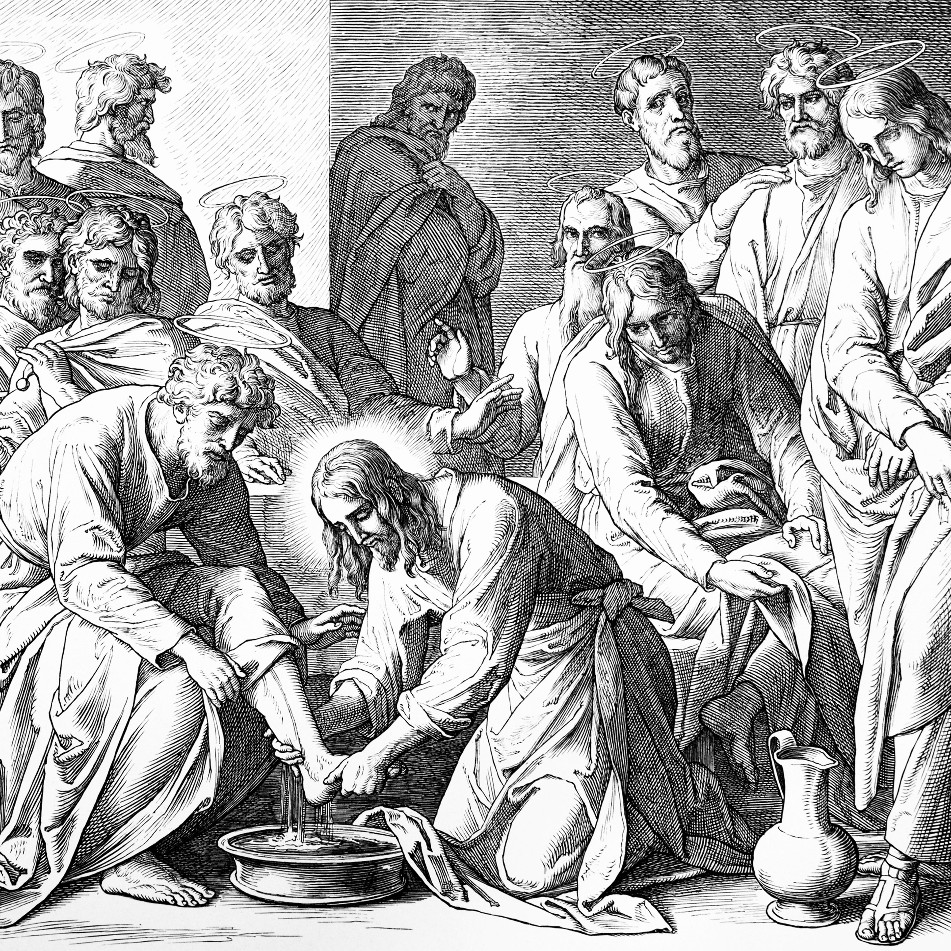 Jesus washes the Disciples' feet