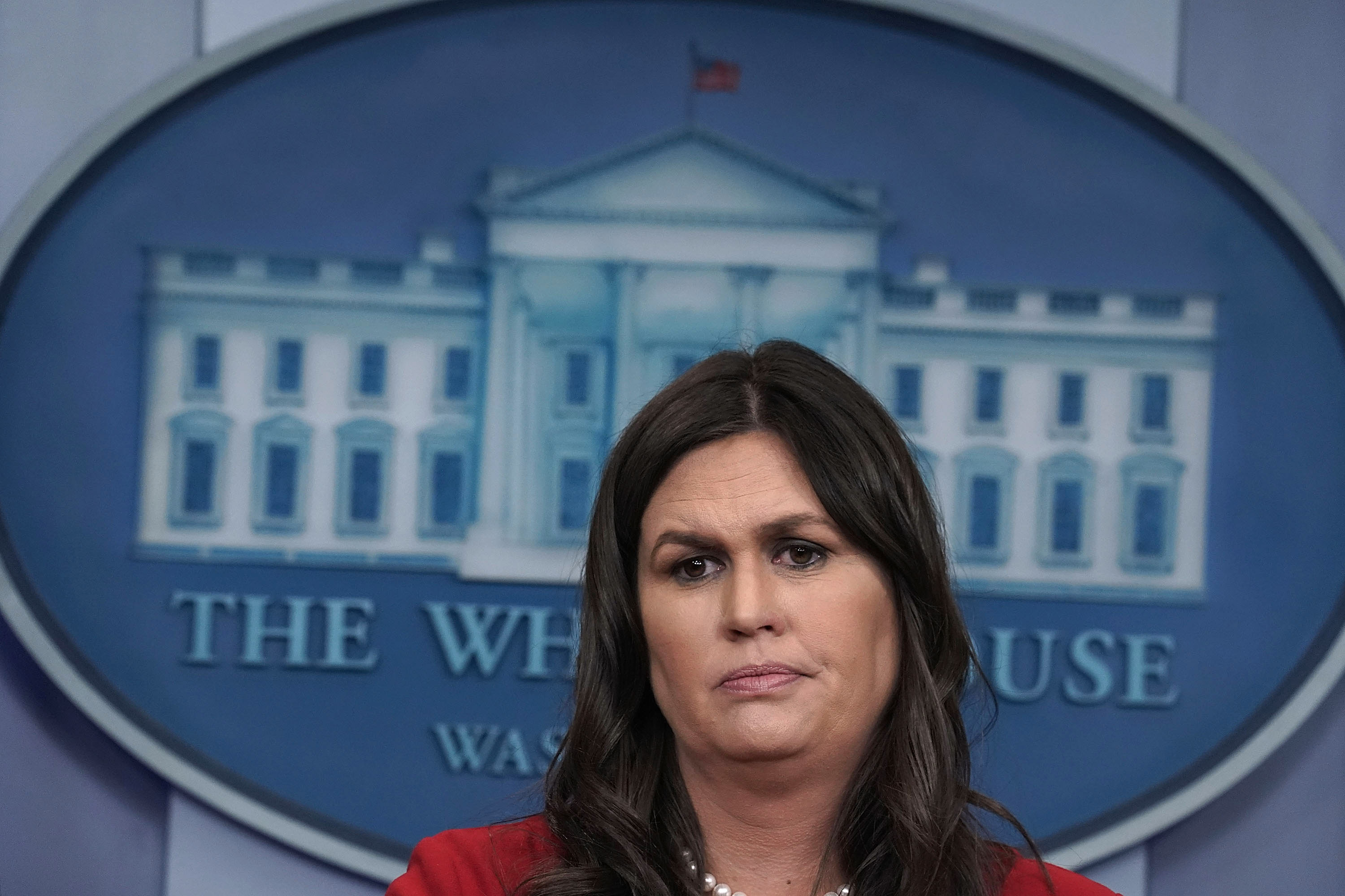 Press Secretary Sarah Huckabee Sanders Holds Daily Briefing At The White House
