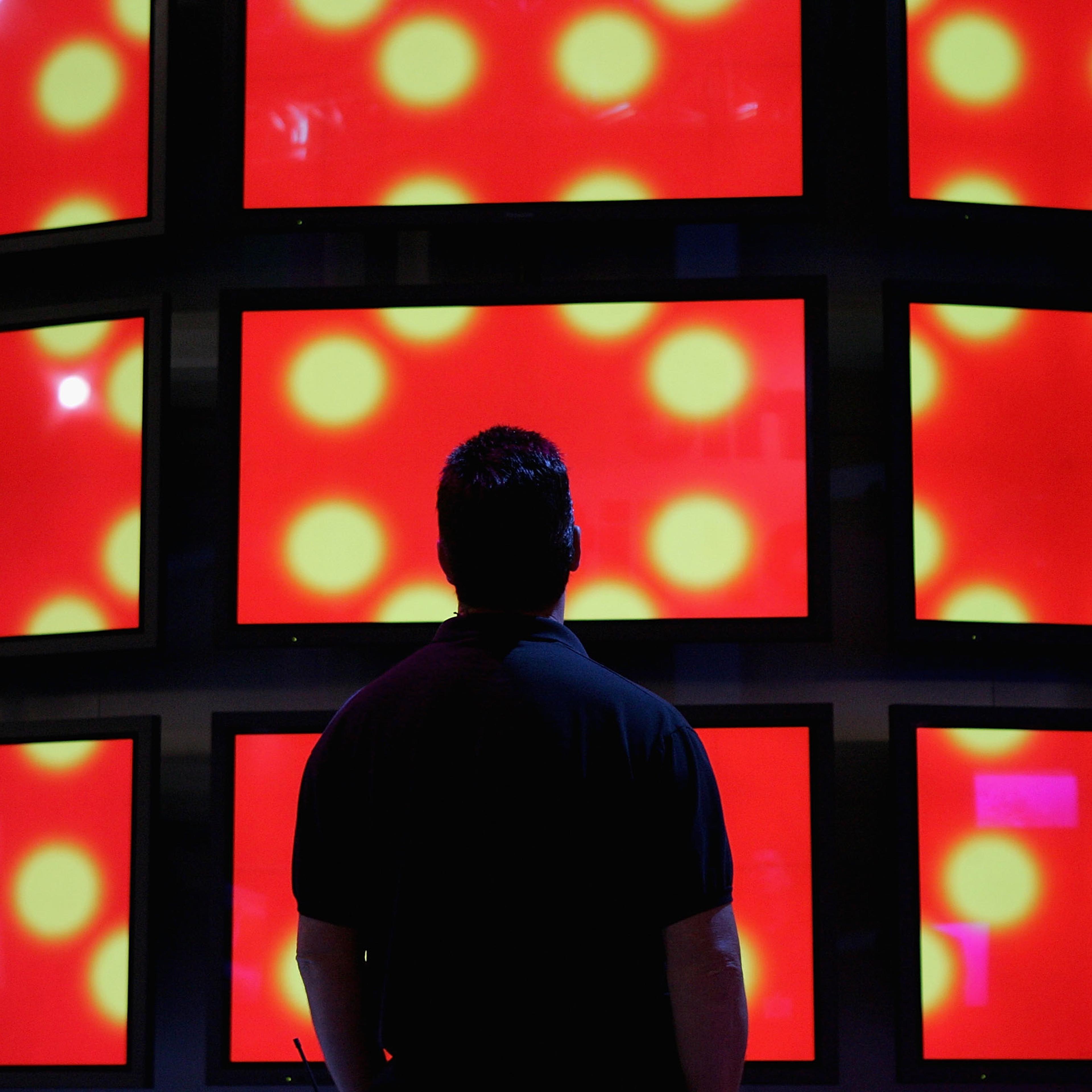 Workers Prepare Consumer Electronics Show For Opening
