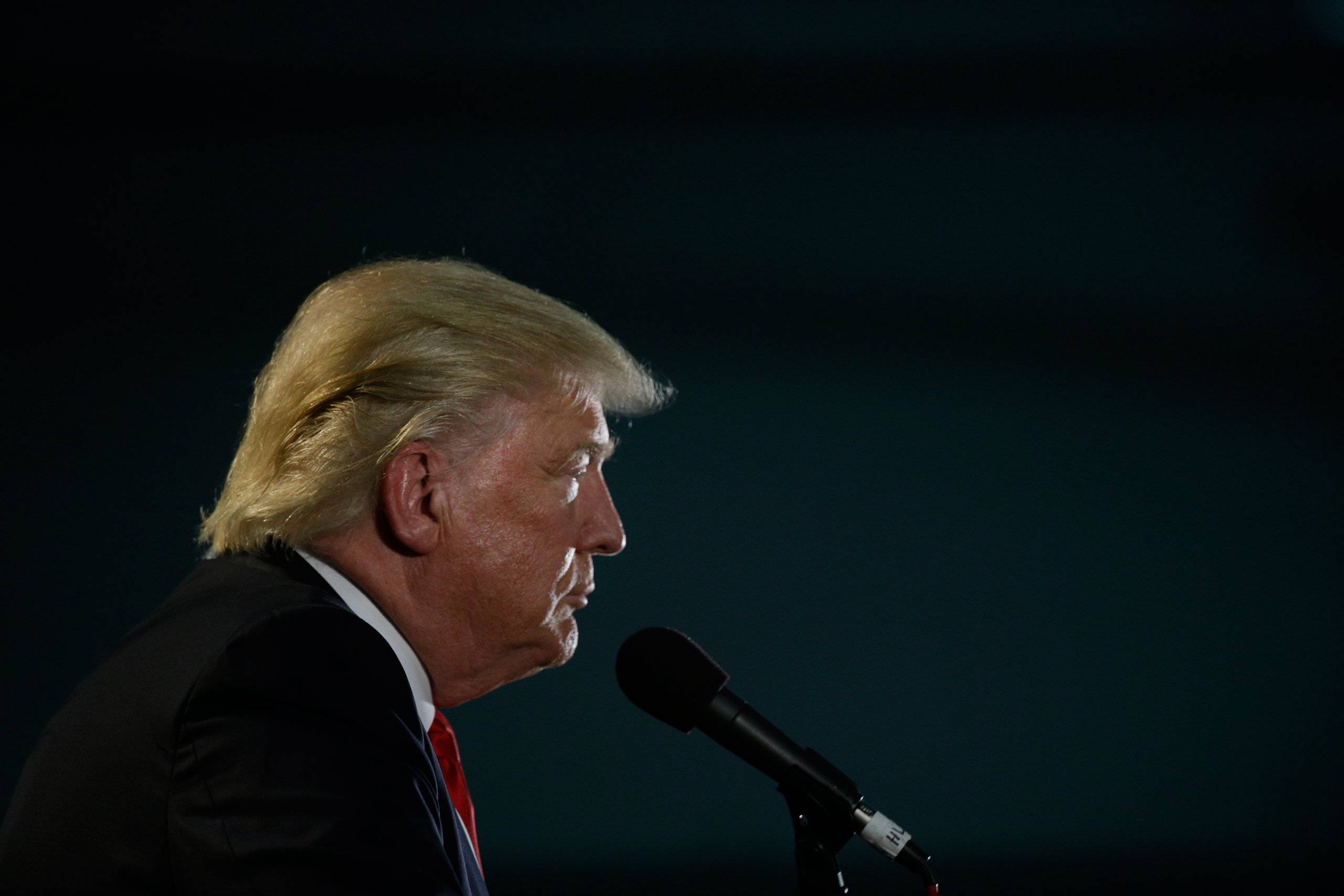Republican presidential candidate Donald Trump speaks during a rally, Thursday, June 2, 2016, in San Jose, Calif. (AP Photo/Jae C. Hong)