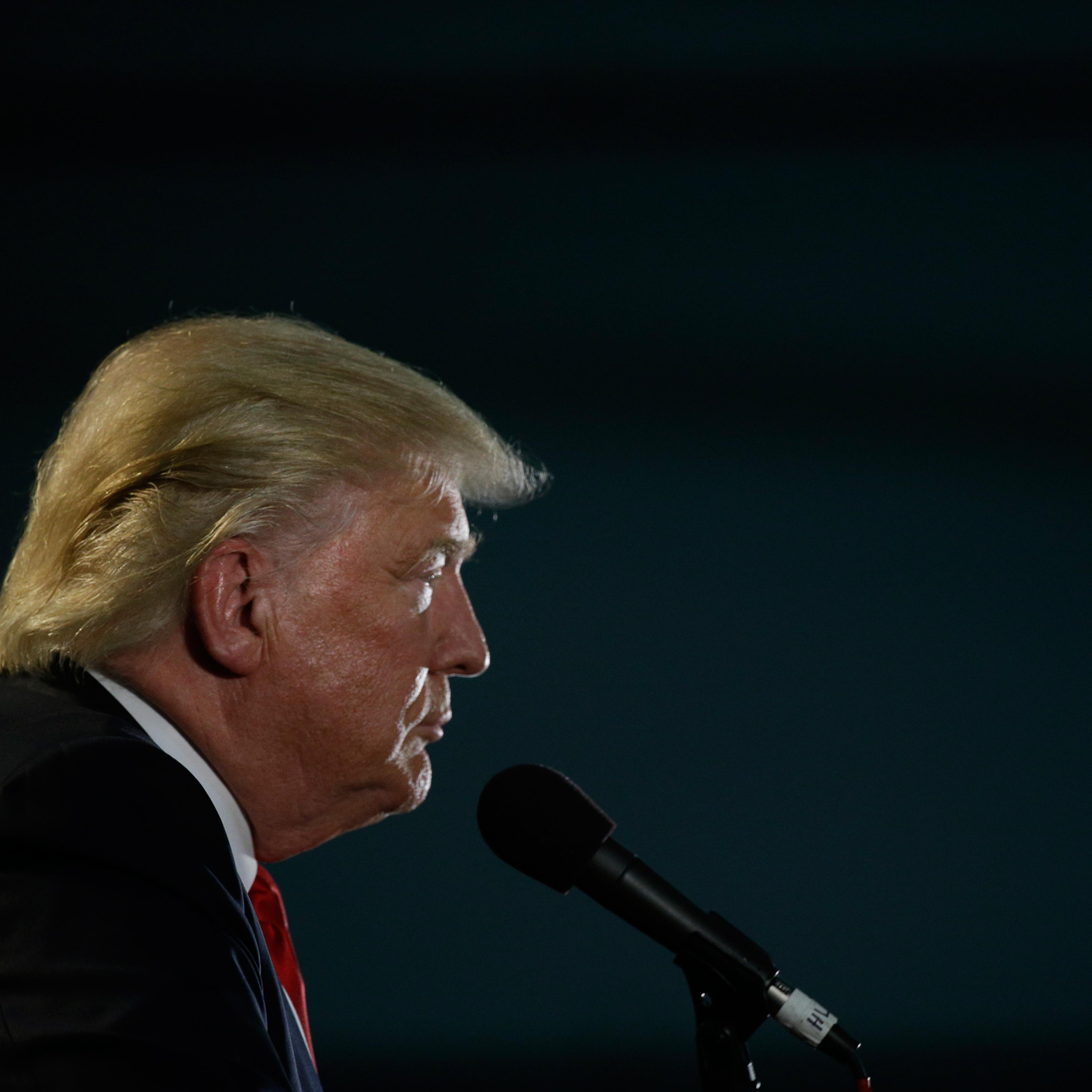 Republican presidential candidate Donald Trump speaks during a rally, Thursday, June 2, 2016, in San Jose, Calif. (AP Photo/Jae C. Hong)