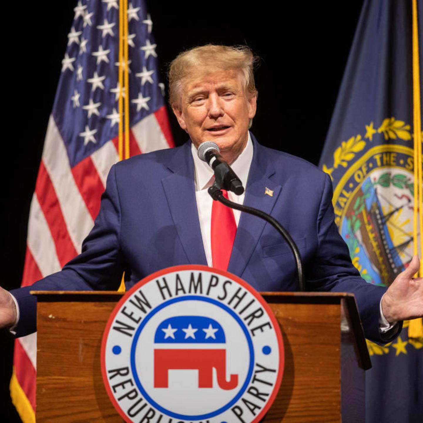 Former President Trump Speaks At New Hampshire Republican State Committee's Annual Meeting