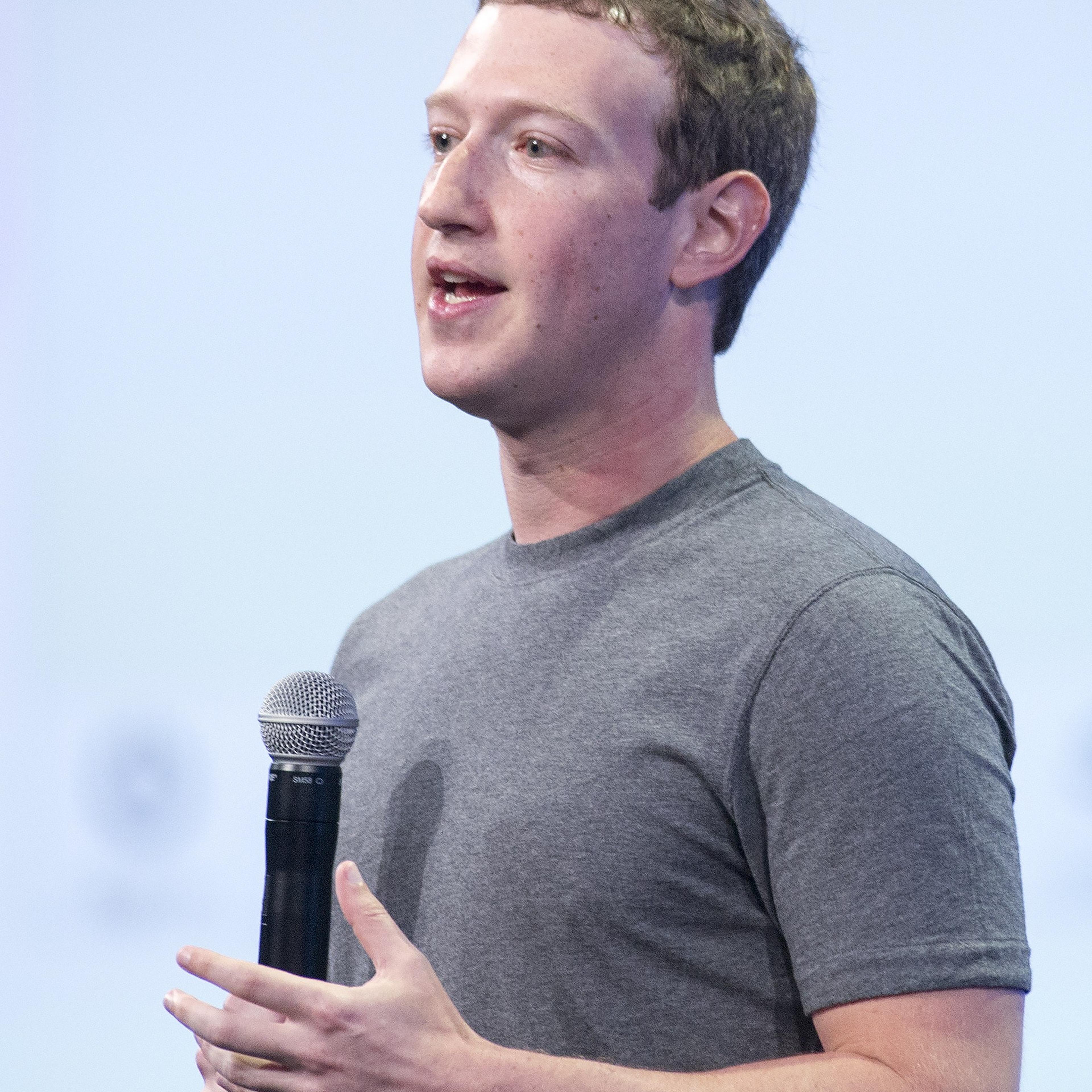 Facebook CEO Mark Zuckerberg .