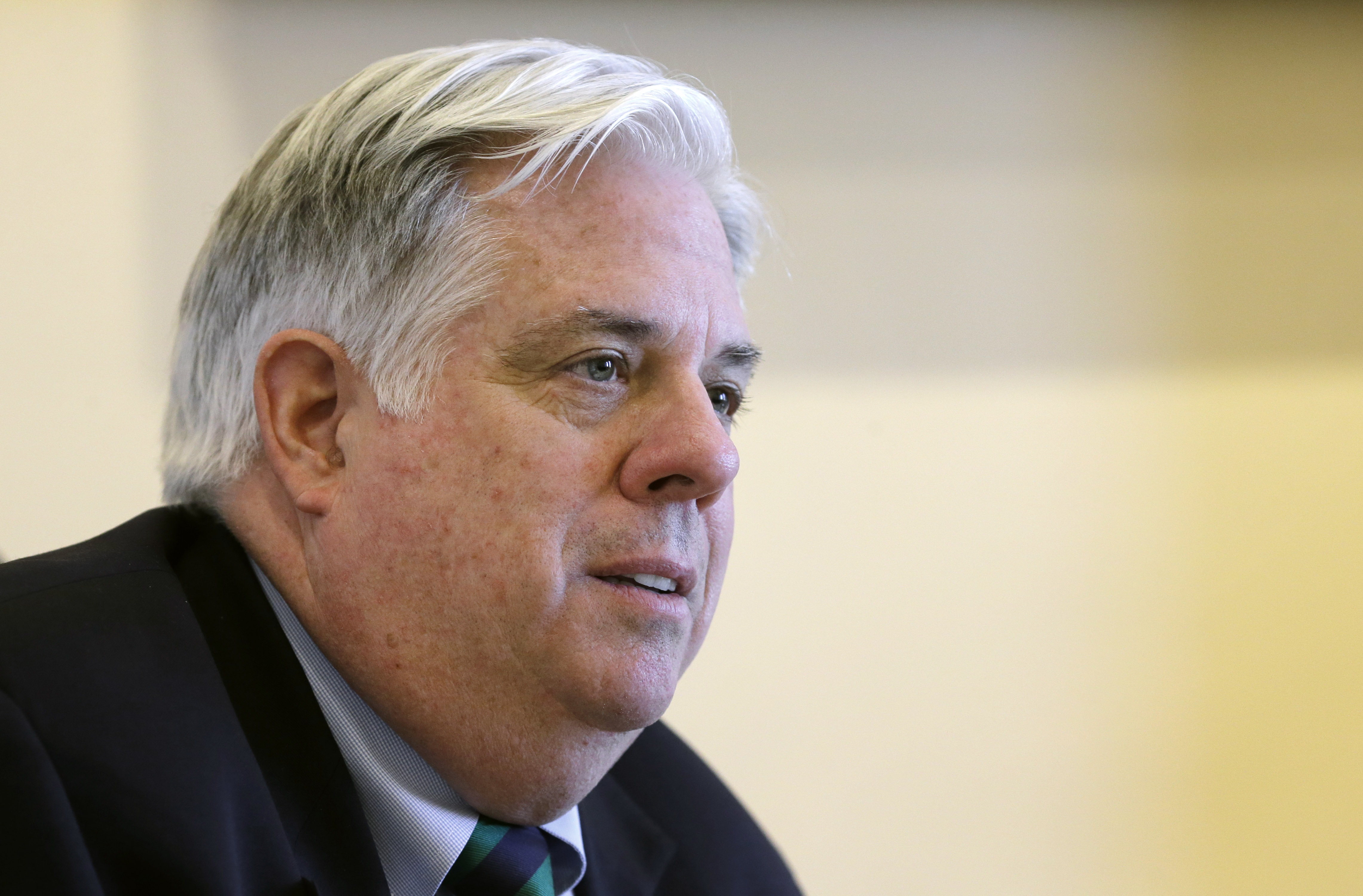 Maryland Gov. Larry Hogan at an interview in Annapolis, Md on April 6, 2015.