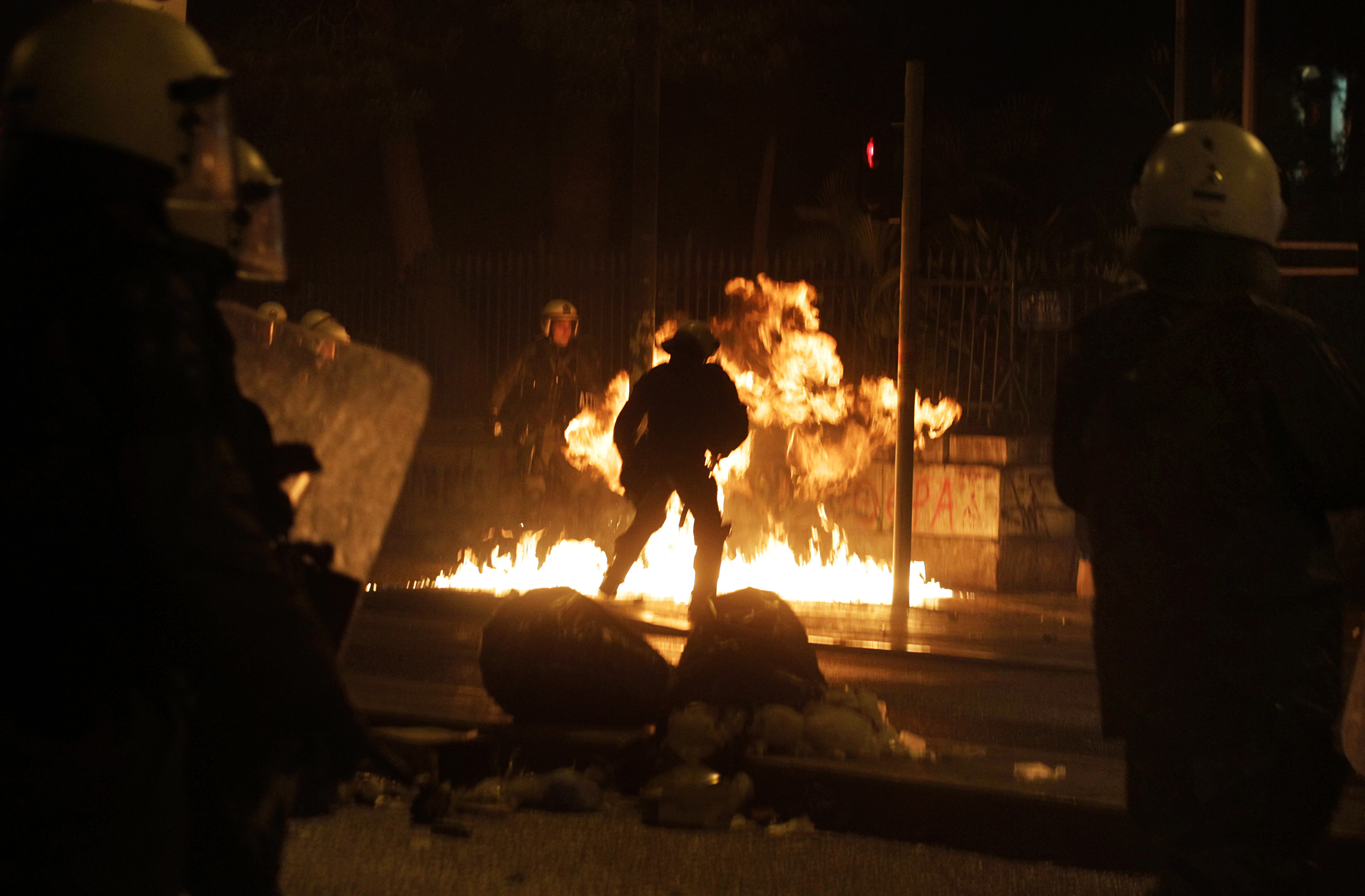 Minor clashes in Athens