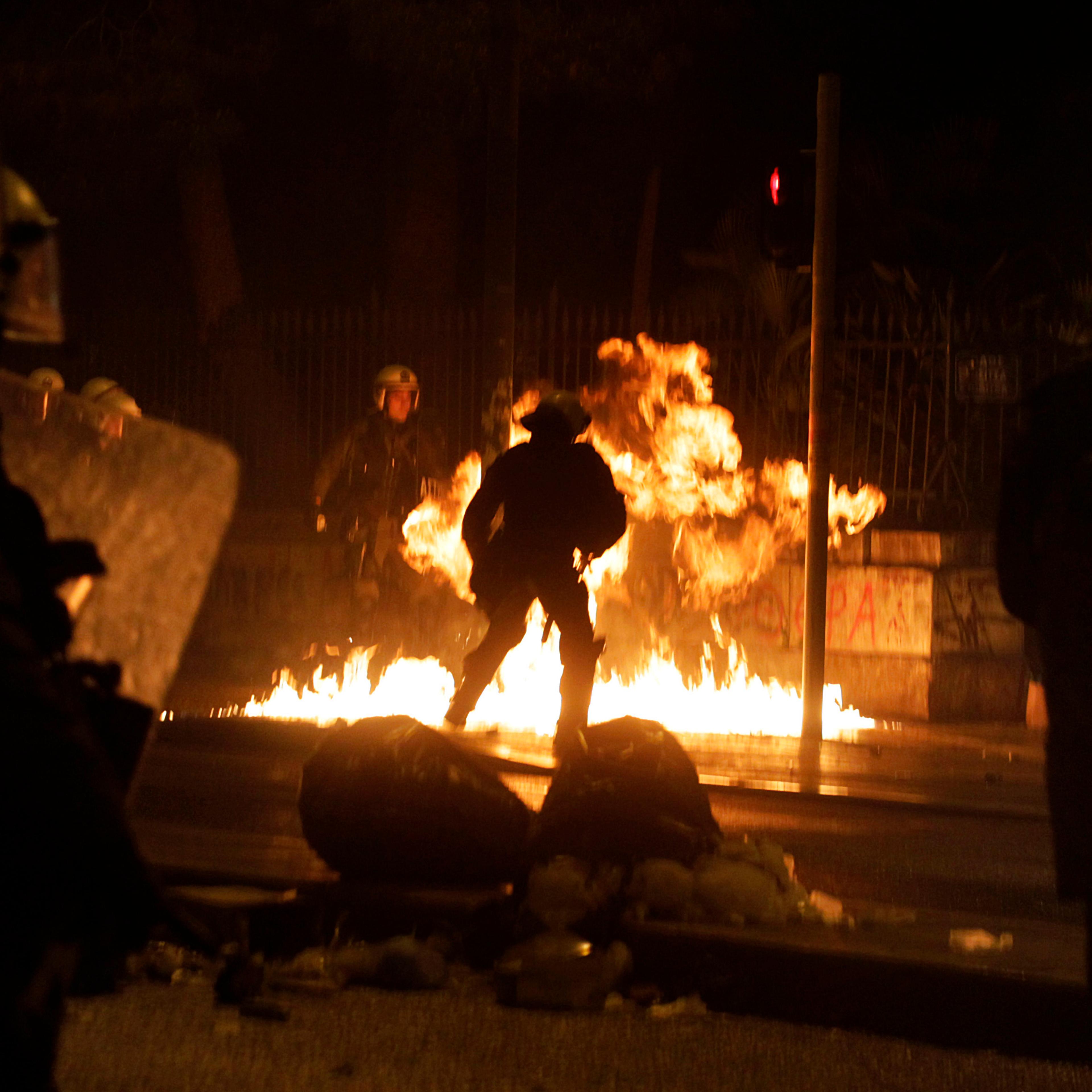 Minor clashes in Athens