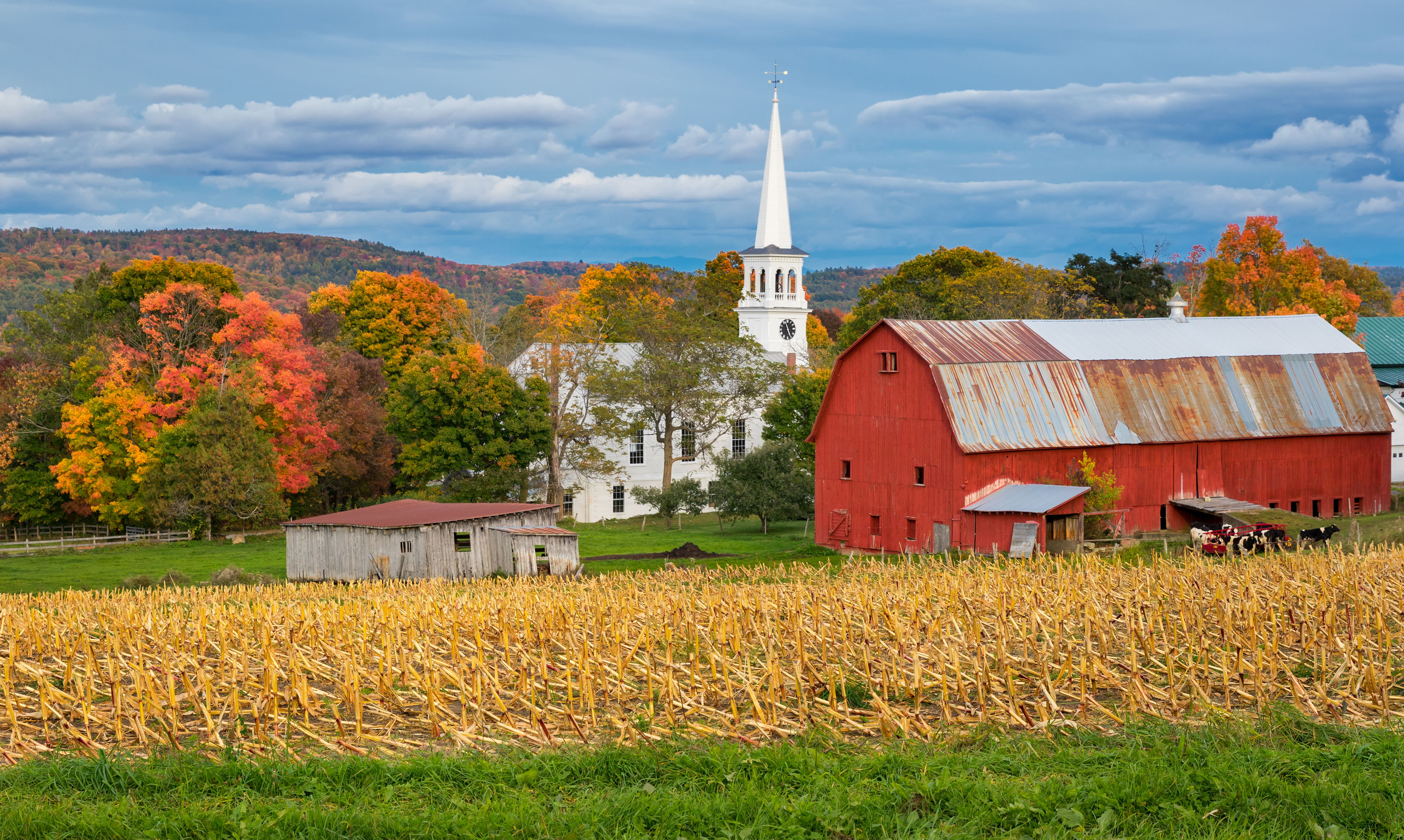 Peacham farm in Autumn